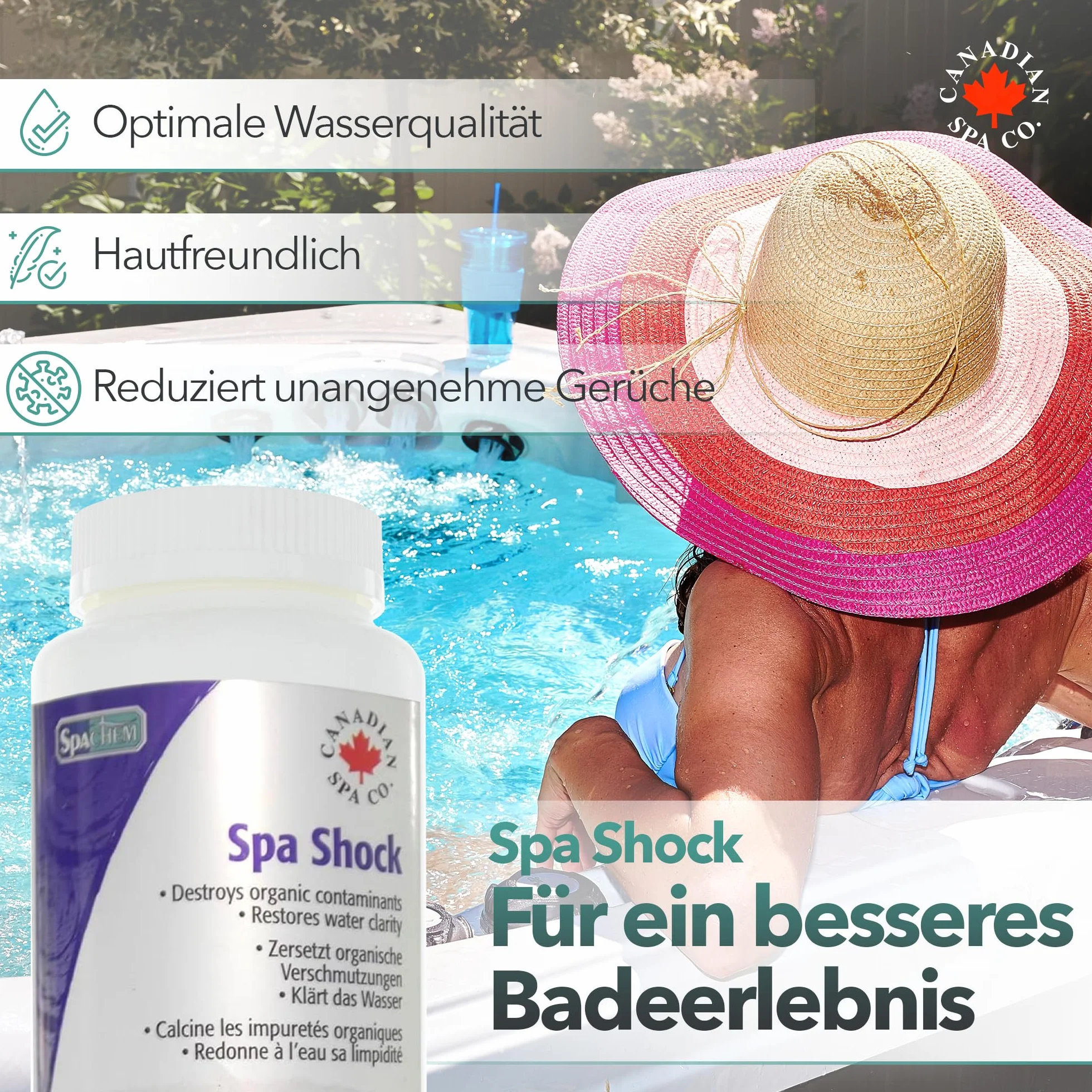CANADIAN SPA CO. Pool shocker 1 kg granulki z aktywnym tlenem do basenu