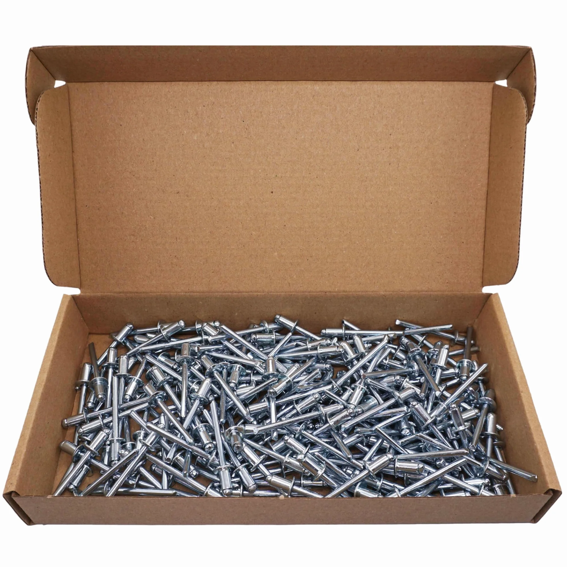 SKIR'CO (200 szt.) Nity zrywalne ze stali ocynkowanej 5,0 x 10 mm, stalowy trzpień, nity zatrzaskowe, głowica kopułowa, nity DIN 7337