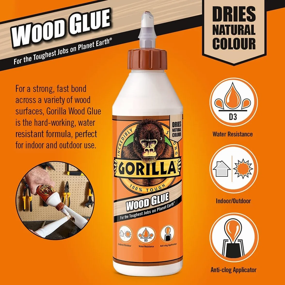 Gorilla Klej do drewna 236 ml