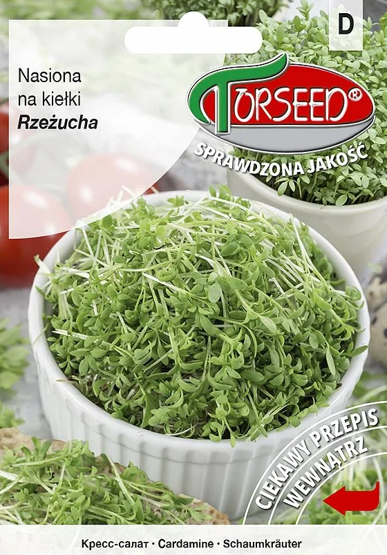 Nasiona kardaminy rzeżuchy pieprzowej – 100 nasion, szybkie kiełkowanie