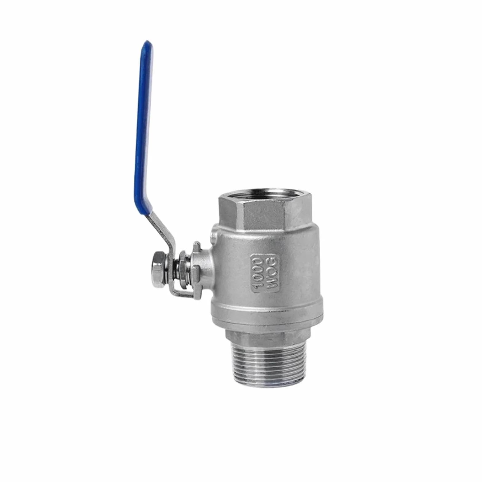 Zawór kulowy ze stali nierdzewnej 304 BSP Adapter z gwintem męskim/żeńskim | Złącze(Female-Male Thread,1-1/4")