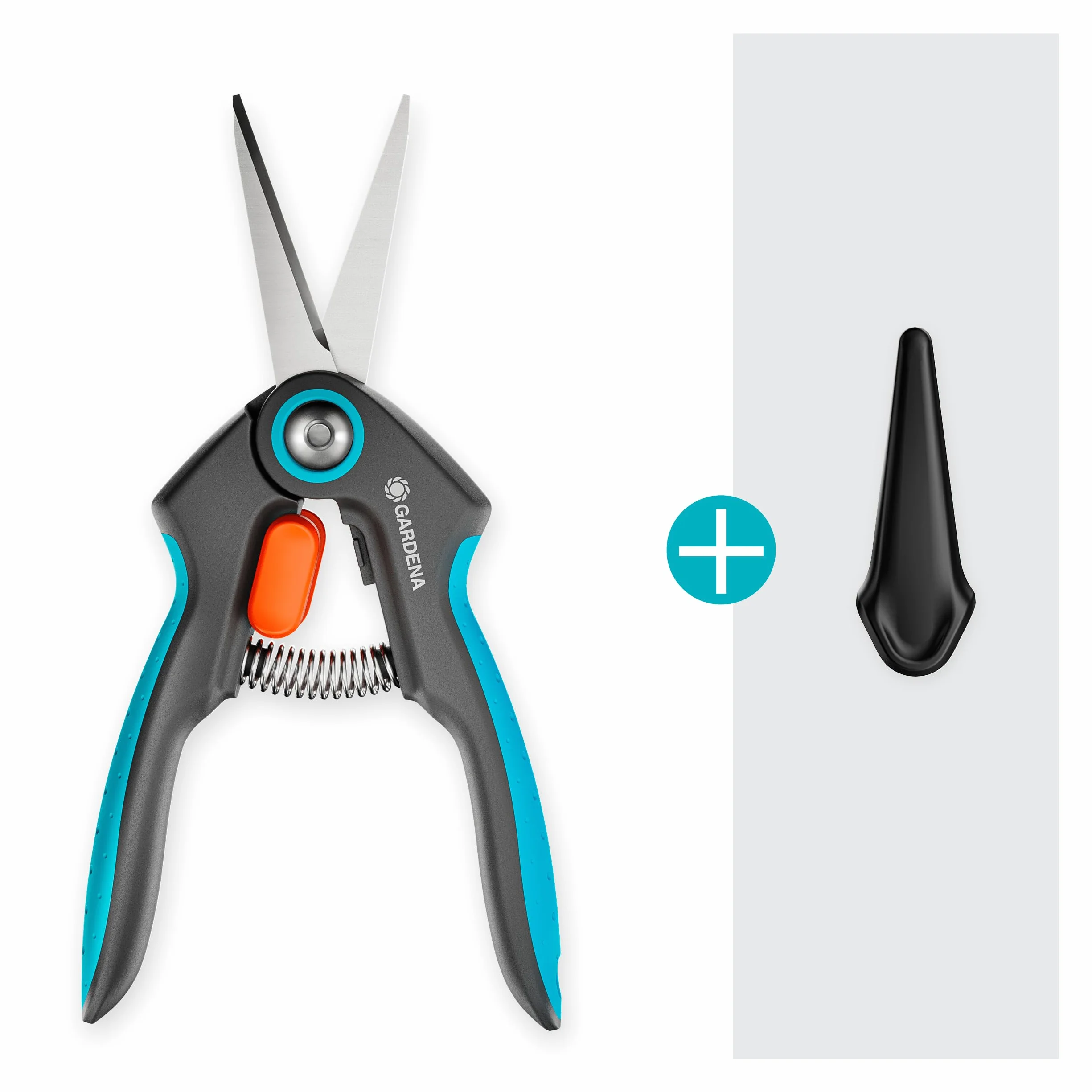Gardena FreshCut: Nóż ze stali nierdzewnej do precyzyjnego przycinania ziół, owoców lub kwiatów, ostrze 47 mm, ergonomiczny uchwyt, z osłoną bezpieczeństwa (12212-20)