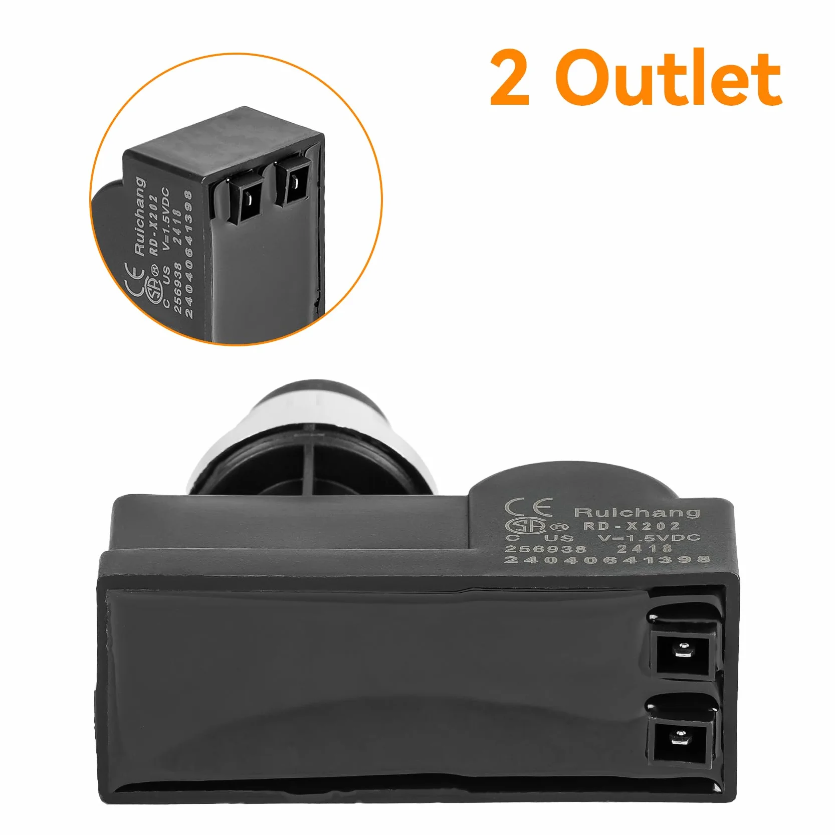 Onlyfire 14431 generator iskier 2 gniazda męskie AA bateria wciskany zapalnik do grilla