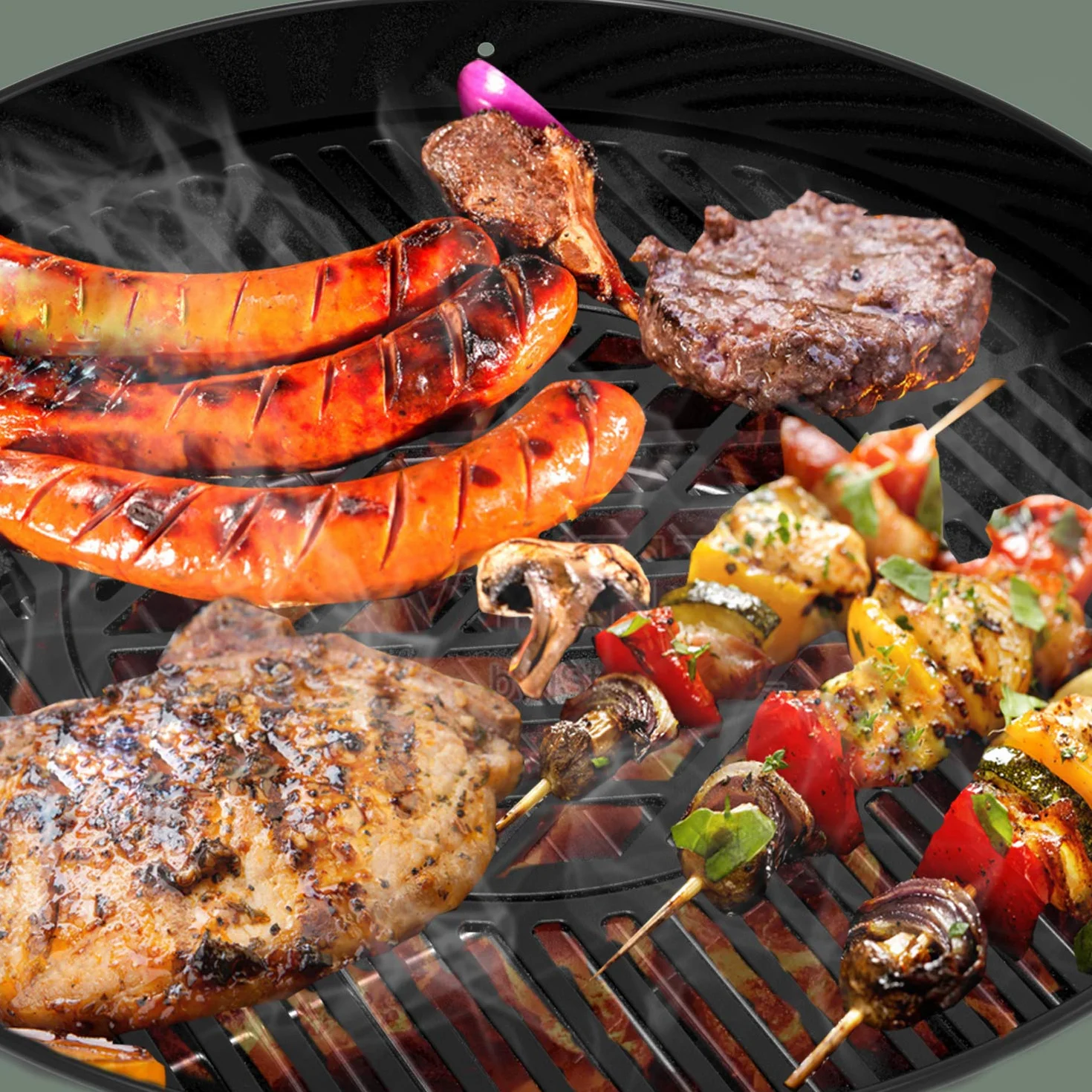onlyfire Żeliwny ruszt z siatkowym wzorem do gotowania do Weber Gourmet BBQ