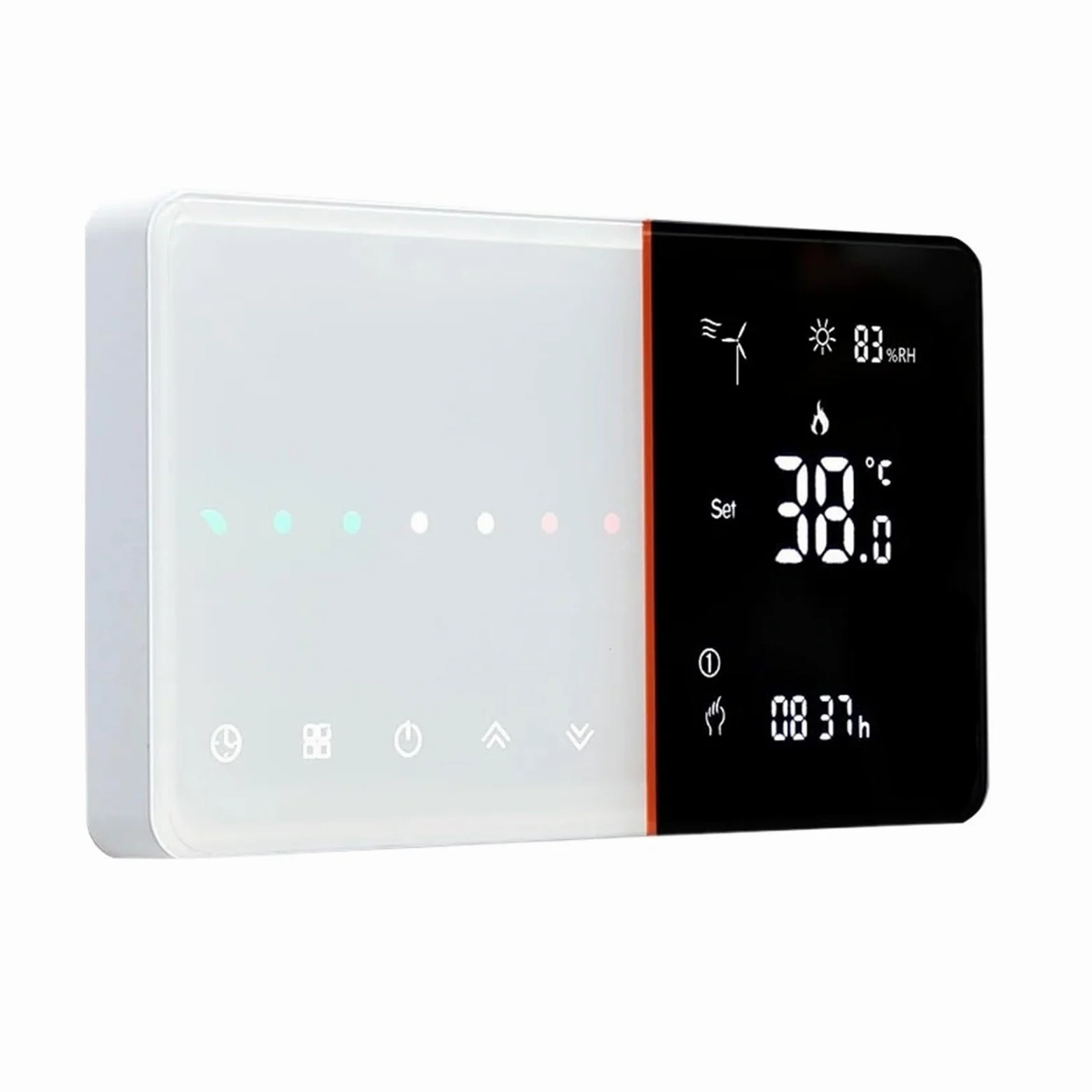 Inteligentny termostat, Inteligentny termostat do kotła gazowego, ogrzewanie pokojowe przewodowy regulator temperatury Kontroler ekranu dotykowego podświetlenia domu(For Electric)