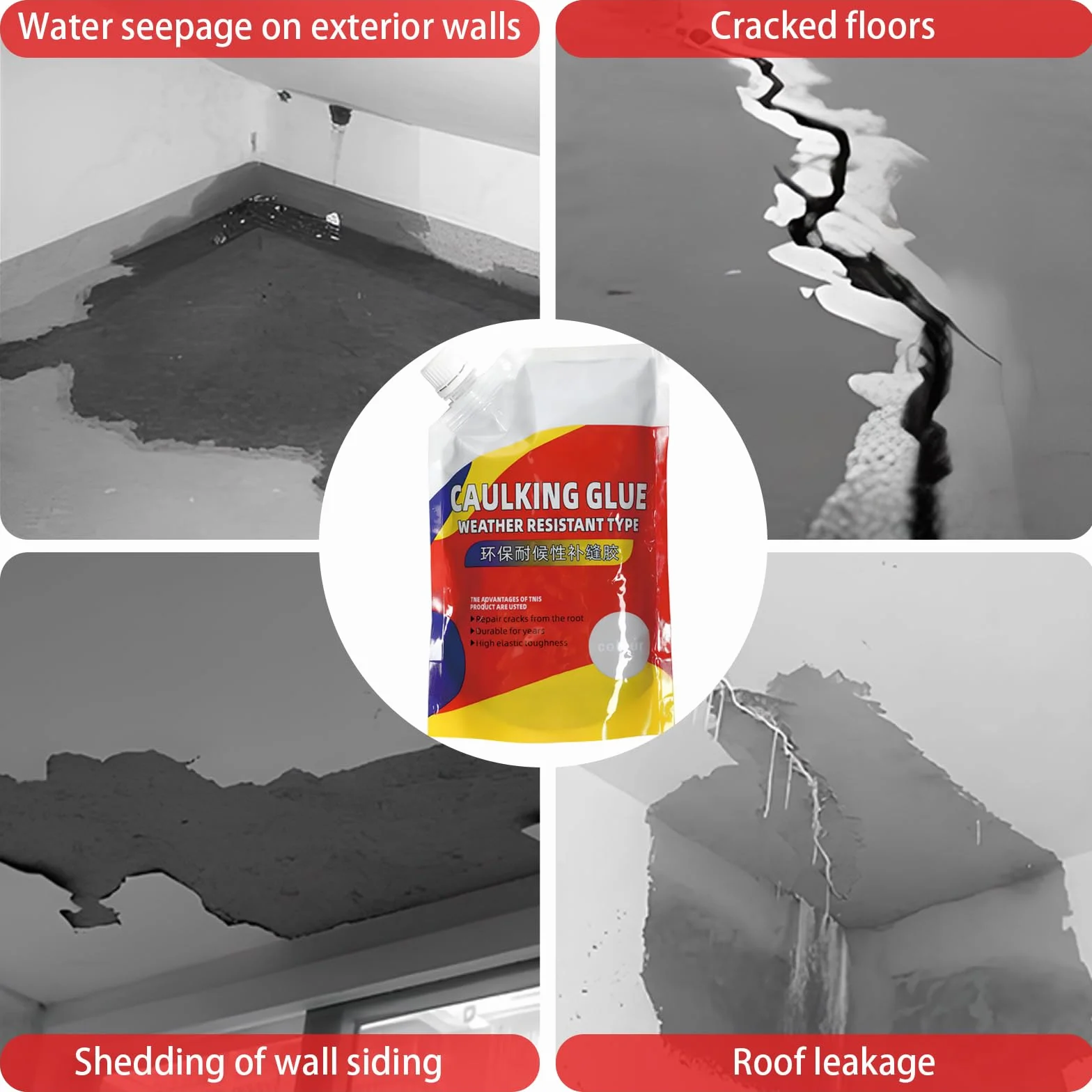 Naprawa fug płytki, kit do płytek, szybki cement, uszczelniacz do betonu, nadaje się do napełniania pęknięć betonowych, łazienek i krepów kuchennych, 500 ml, szary