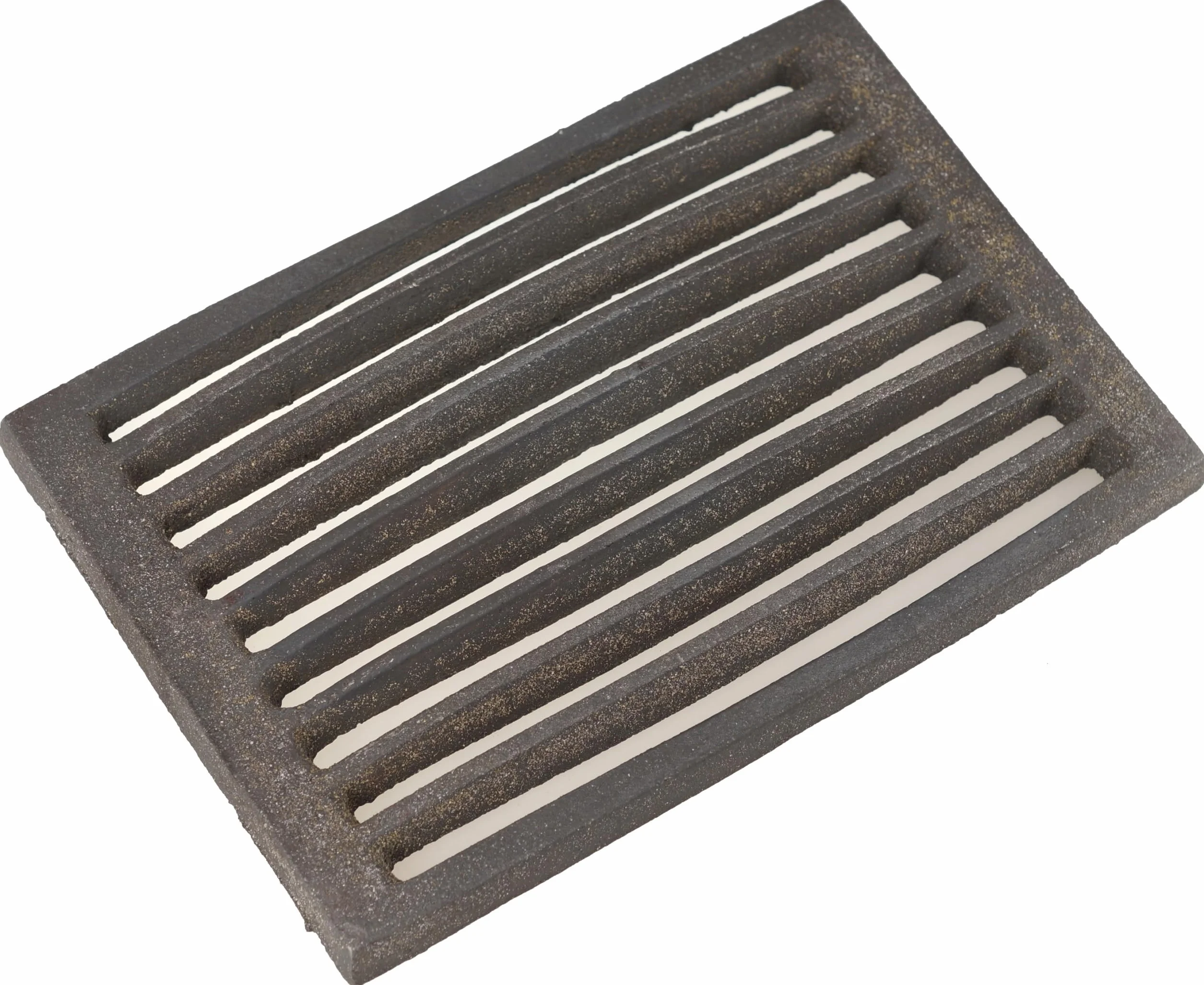 Żeliwny ruszt do pieca – Wymienny ruszt do kominka, pieca, grilla lub pieca kuchennego – Wytrzymały wkład 300 x 200 mm – Solidny i żaroodporny – Żeliwny ruszt do pieca