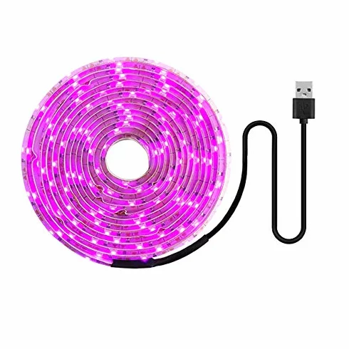 LED pasek świetlny 2835 5V USB 100 cm do roślin szklarniowych hydroponika