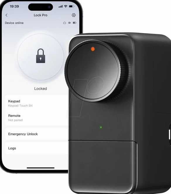 SwitchBot Smart Lock Pro elektroniczny zamek do drzwi, czarny