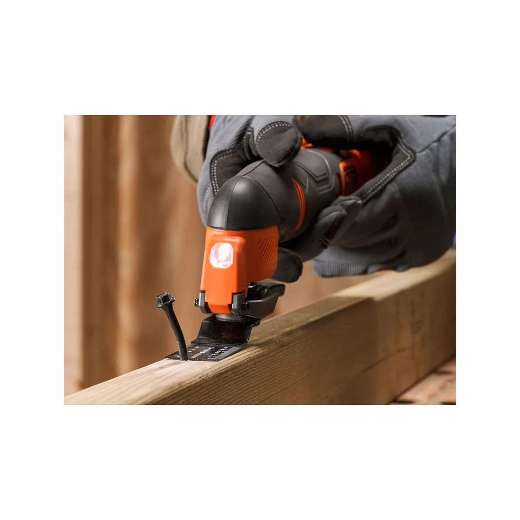 Black+Decker Bezprzewodowe Narzędzie Wielofunkcyjne Oscylacyjne 18 V 2 Ah Zestaw z 20 Akcesoriami