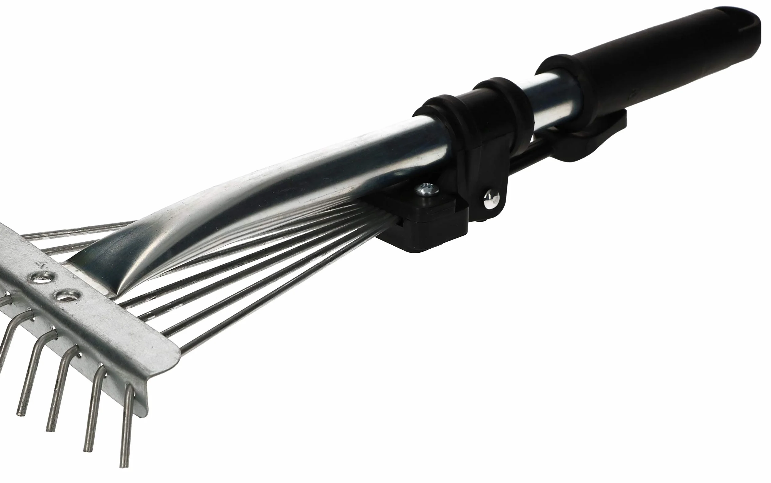KOTARBAU Grabki Wachlarzowe Regulowane 20 cm 9 Zębów Metalowe Aluminiowy Trzonek Teleskopowy
