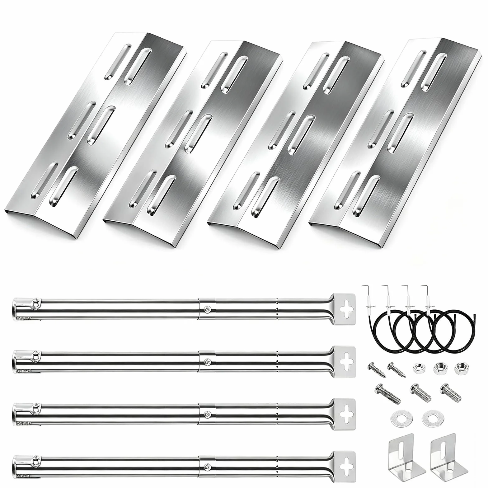 GFTIME 36,5x12cm Uniwersalna osłona palnika ze stali nierdzewnej Płyta grzewcza Części zamienne do Enders Chicago 3, Enders Boston Pro 3K, Enders Boston 6 Kr Turbo, Tepro 3561, Barbecook Brahma 4.0