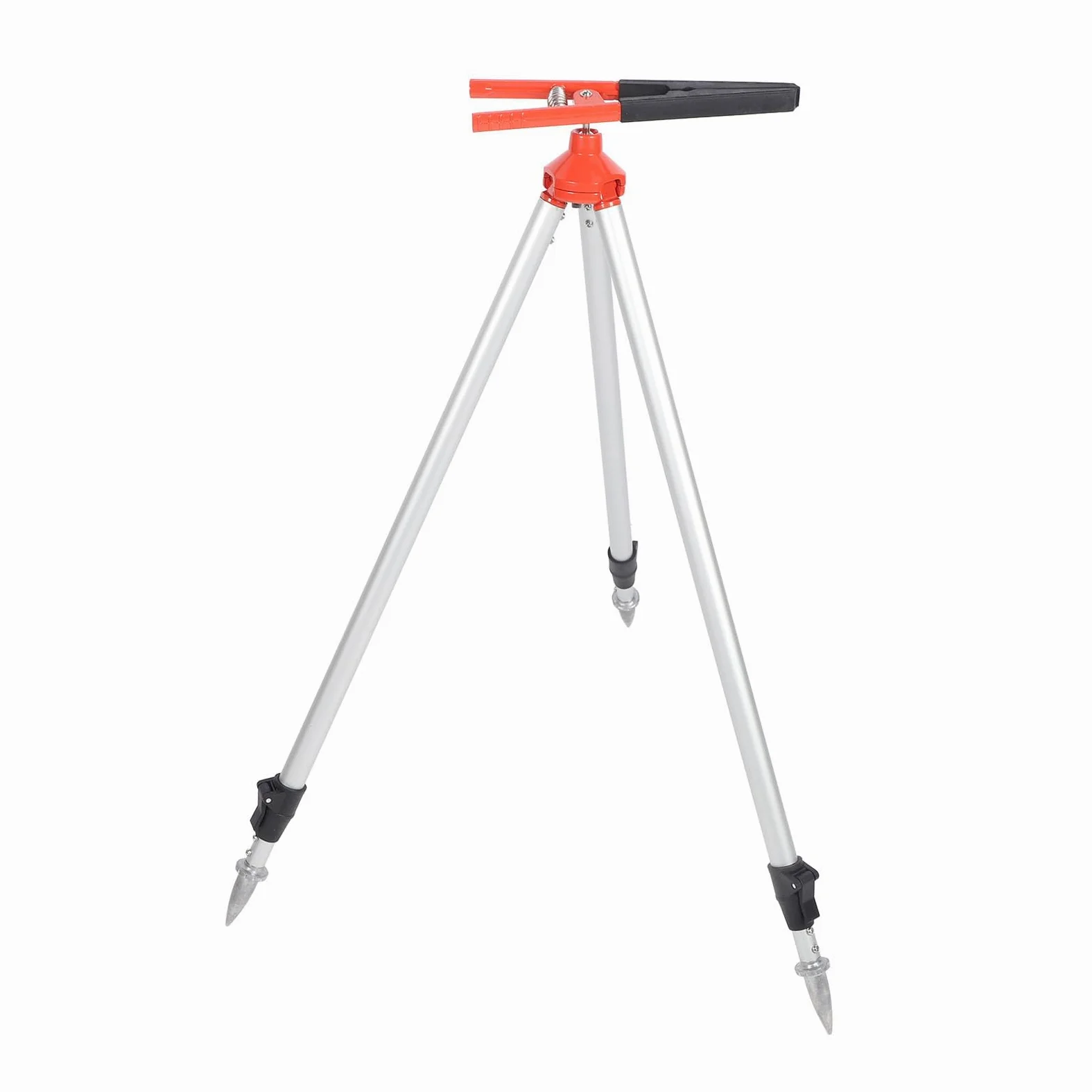 Statyw na tyczkę pryzmową, Aluminiowy Statyw na tyczkę 75–120 Cm z Zaciskiem Pręta Centrującego, do Montażu na Tyczce GPS, łazik, Wysuwany Sprzęt Pomiarowy do Tachimetru