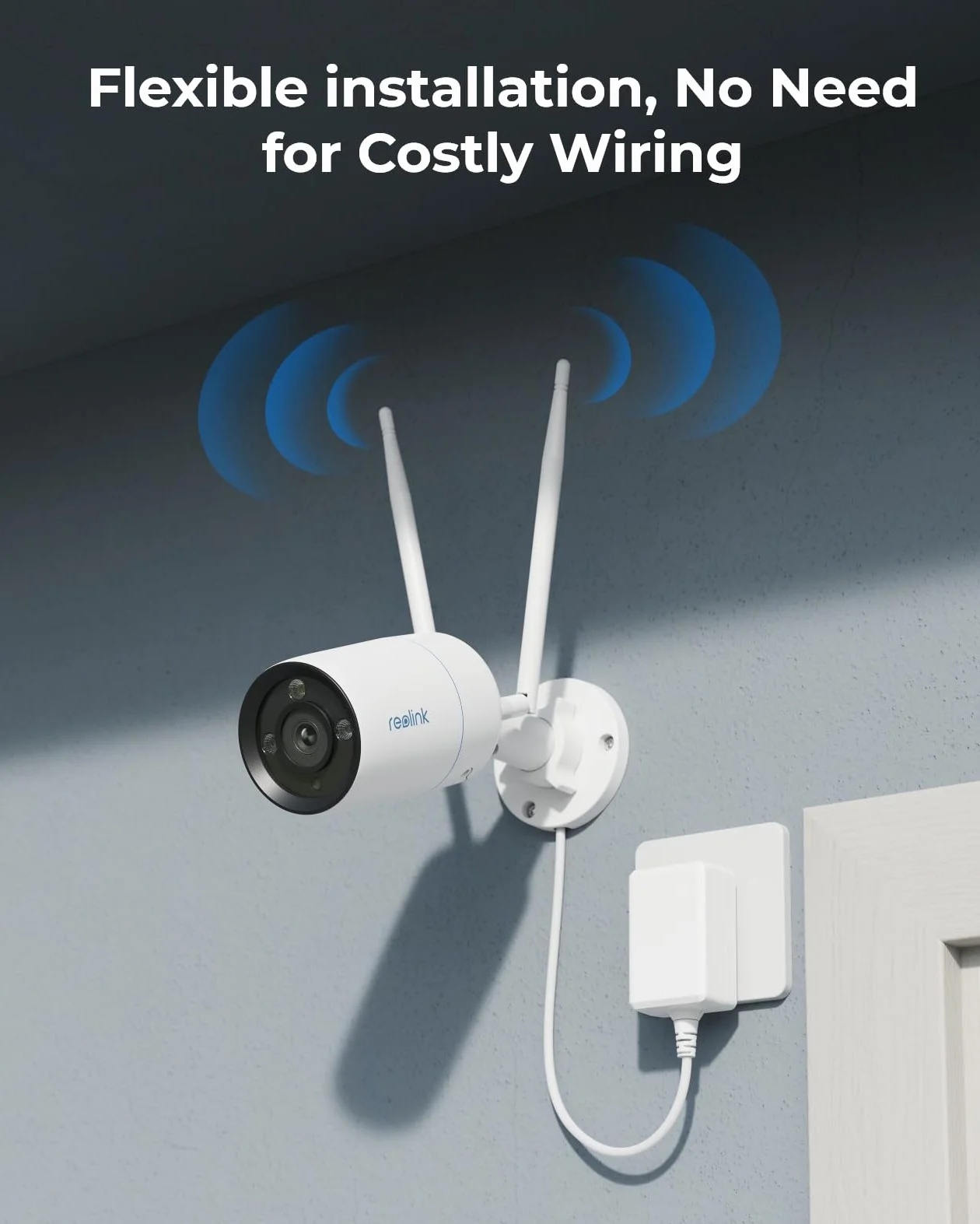 Reolink 4K 12-Kanałowy System Kamer Bezpieczeństwa, 4 Kamery K/8MP, Wi-Fi 6, Kolorowy Noktowizor, Wykrywanie Osób/Pojazdów/Zwierząt, 12-Kanałowy Rejestrator NVR Wi-Fi, Dysk Twardy 2 TB, RLK12-800WB4