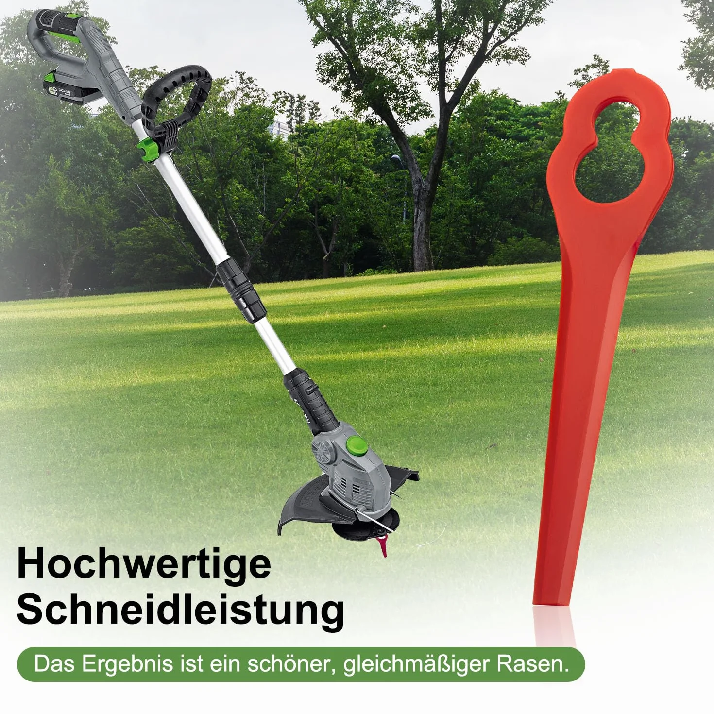 Wymienne noże do podkaszarki MASKO/LUX-TOOLS A-RT-20/26, plastikowe, 100 sztuk