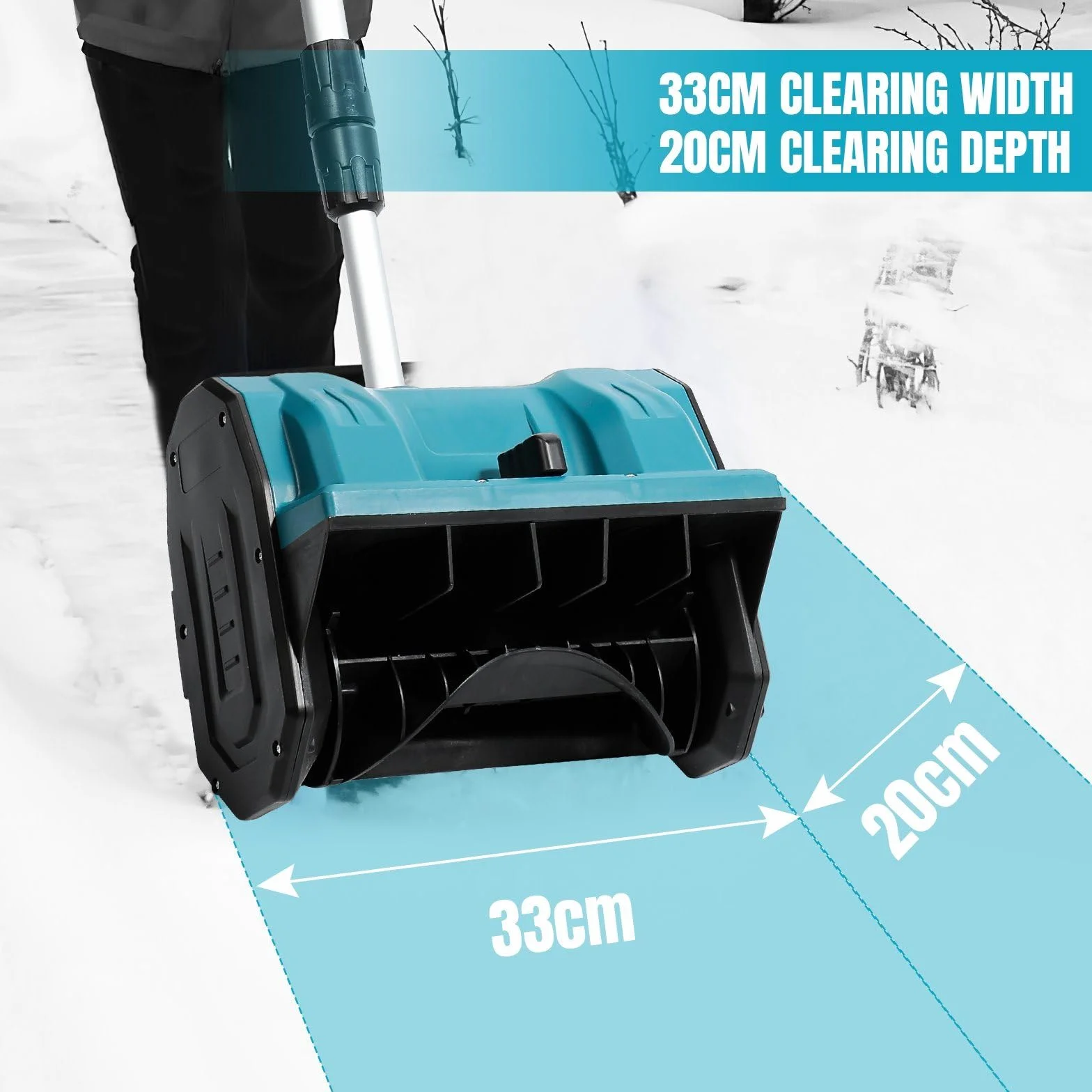 Makita Akumulatorowa Odśnieżarka Bezszczotkowa 18V 33cm 8m 600W Składana