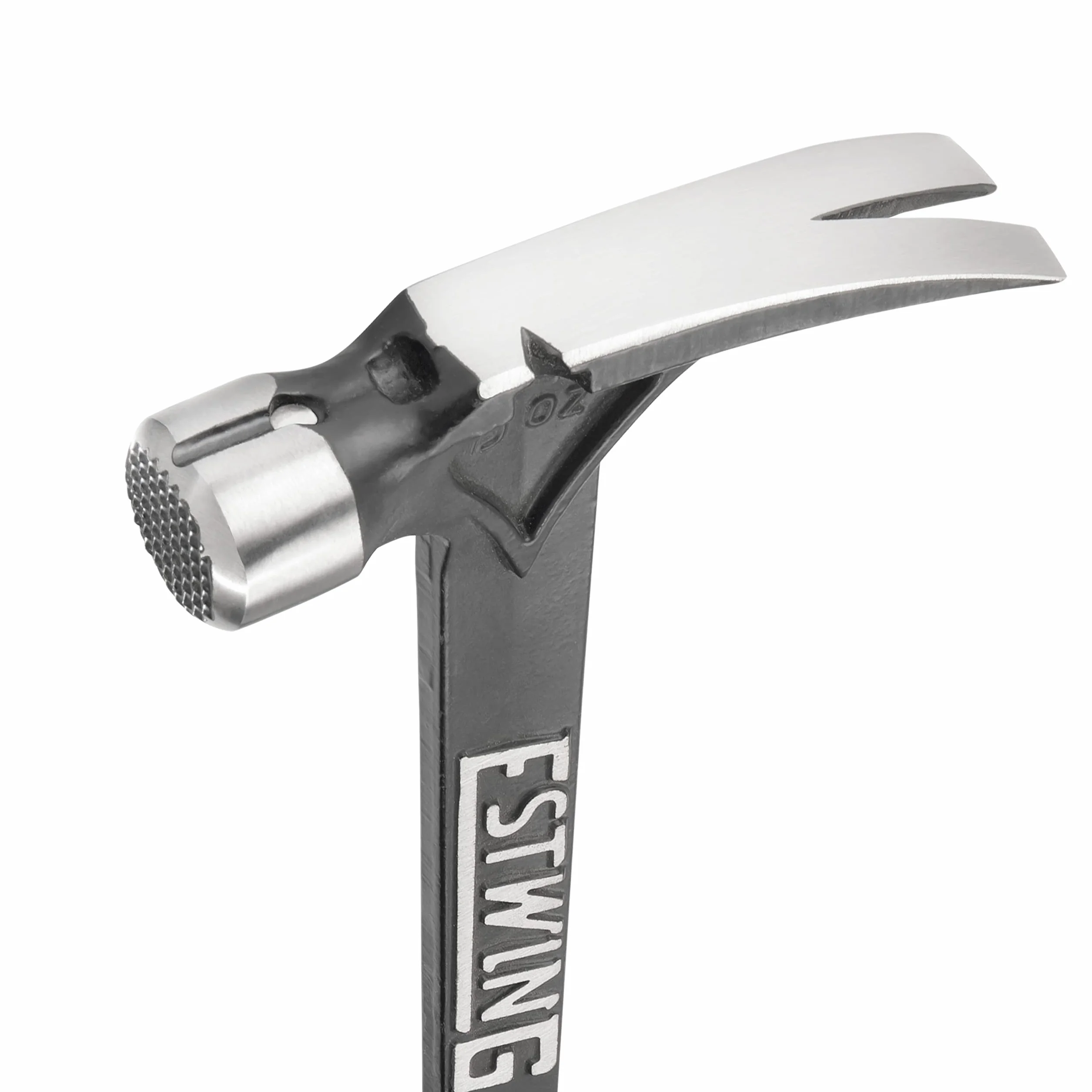 ESTWING Ultra Series Hammer - 425 g młotek do obróbki drewna z frezowaną powierzchnią i uchwytem redukującym wstrząsy - EB-15SM