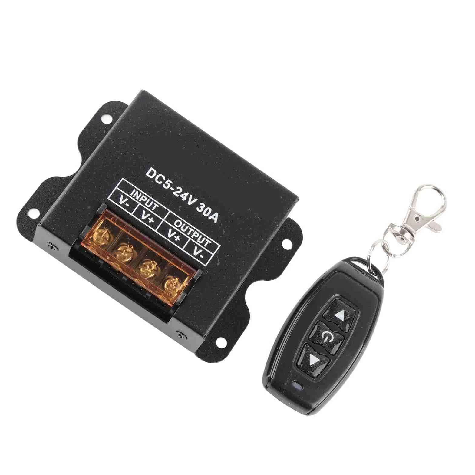 Sterownik ściemniacza LED Jednokolorowy Sterownik ściemniacza LED Monochromatyczne światło ze ściemniaczem 3 Klawisze RF Bezprzewodowy Pilot o Dużej Mocy do Jednokolorowych świateł Taśmowych
