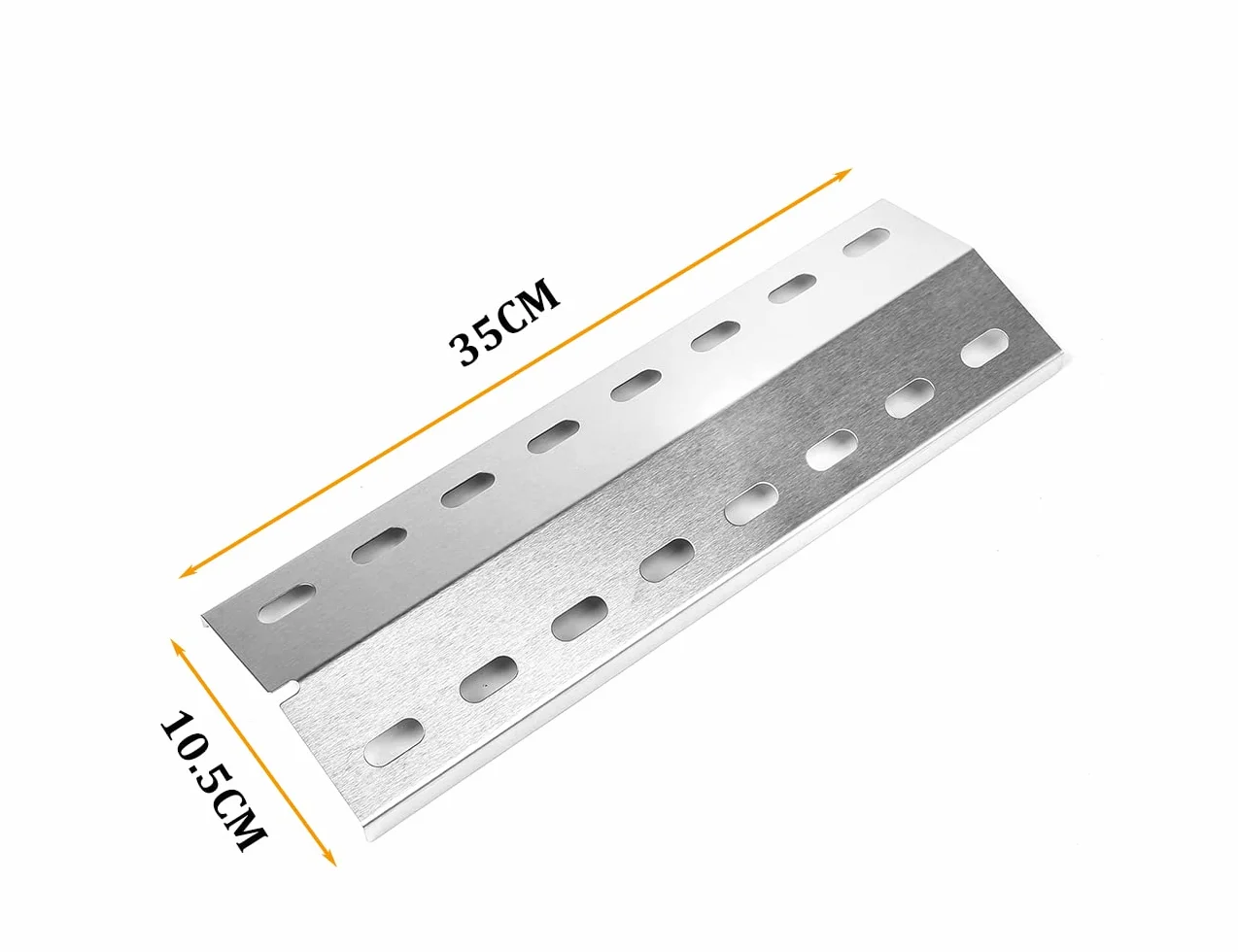 Osłona palnika ze stali nierdzewnej 35 x 10,5 cm do grilla Landmann, 3 sztuki