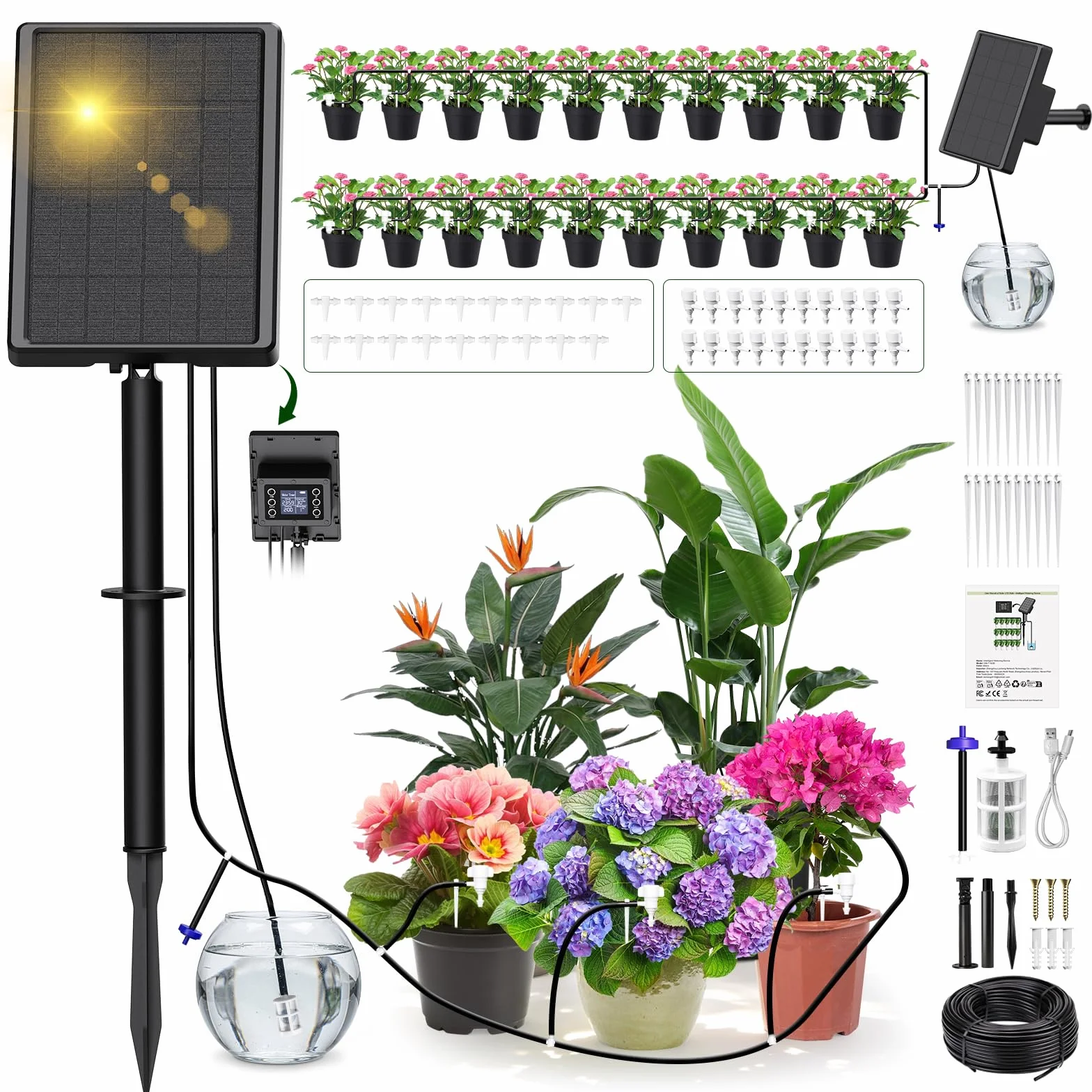 System nawadniania słonecznego, nawadnianie LCD