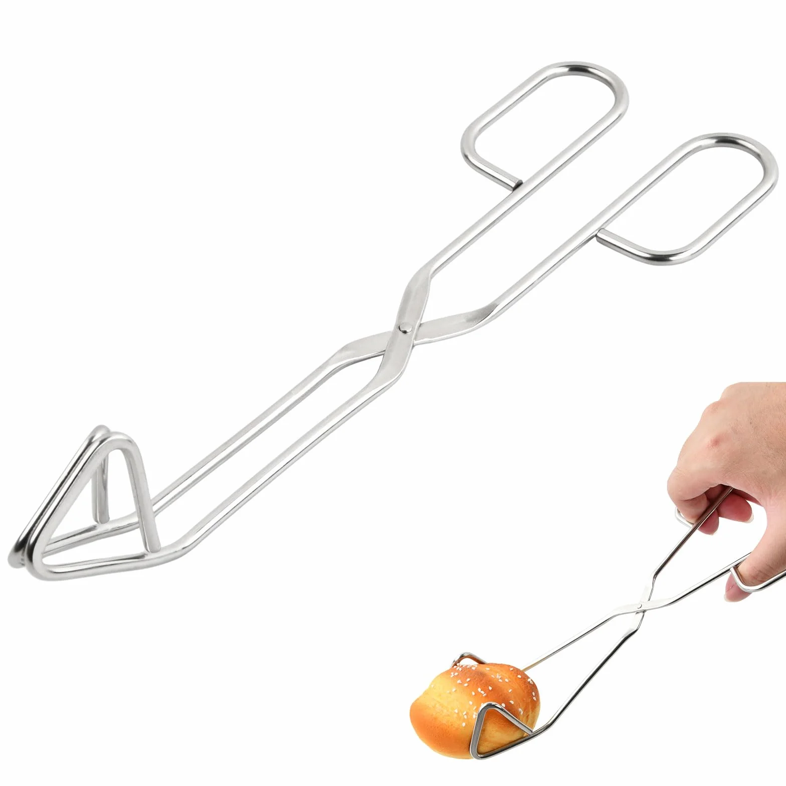 Szczypce do grilla ze stali nierdzewnej 25 cm