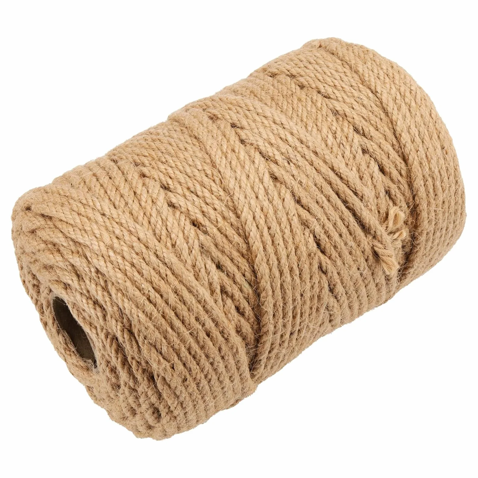 Sznurek jutowy 100 m x 6 mm brązowy do majsterkowania pakowania wiązania dekoracji
