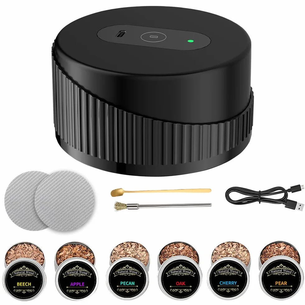 Elektryczny wędzarnia do whisky USB Akumulator Cocktail Smoker Kit