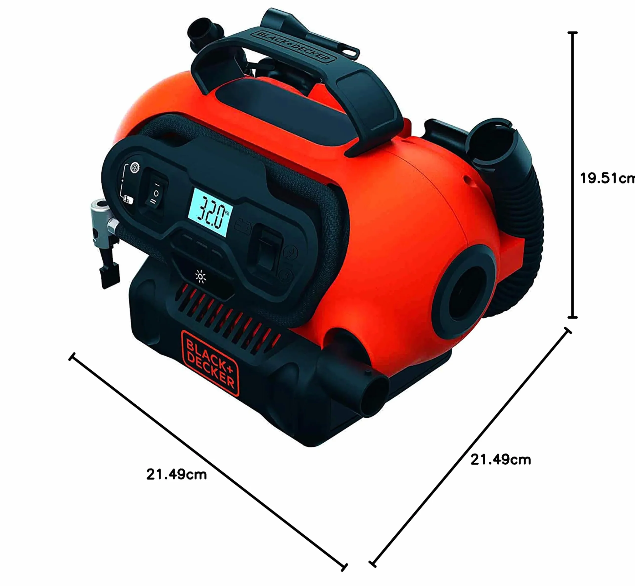 BLACK+DECKER Kompresor-sprężarka 11 bar 12V / 18V / 230V, BDCINF18N-QS