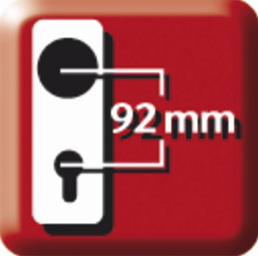 ABUS HLZS814 F2 b.Dr. EK okucie ochronne z osłoną cylindra kwadratowe, nowe srebro, 084126