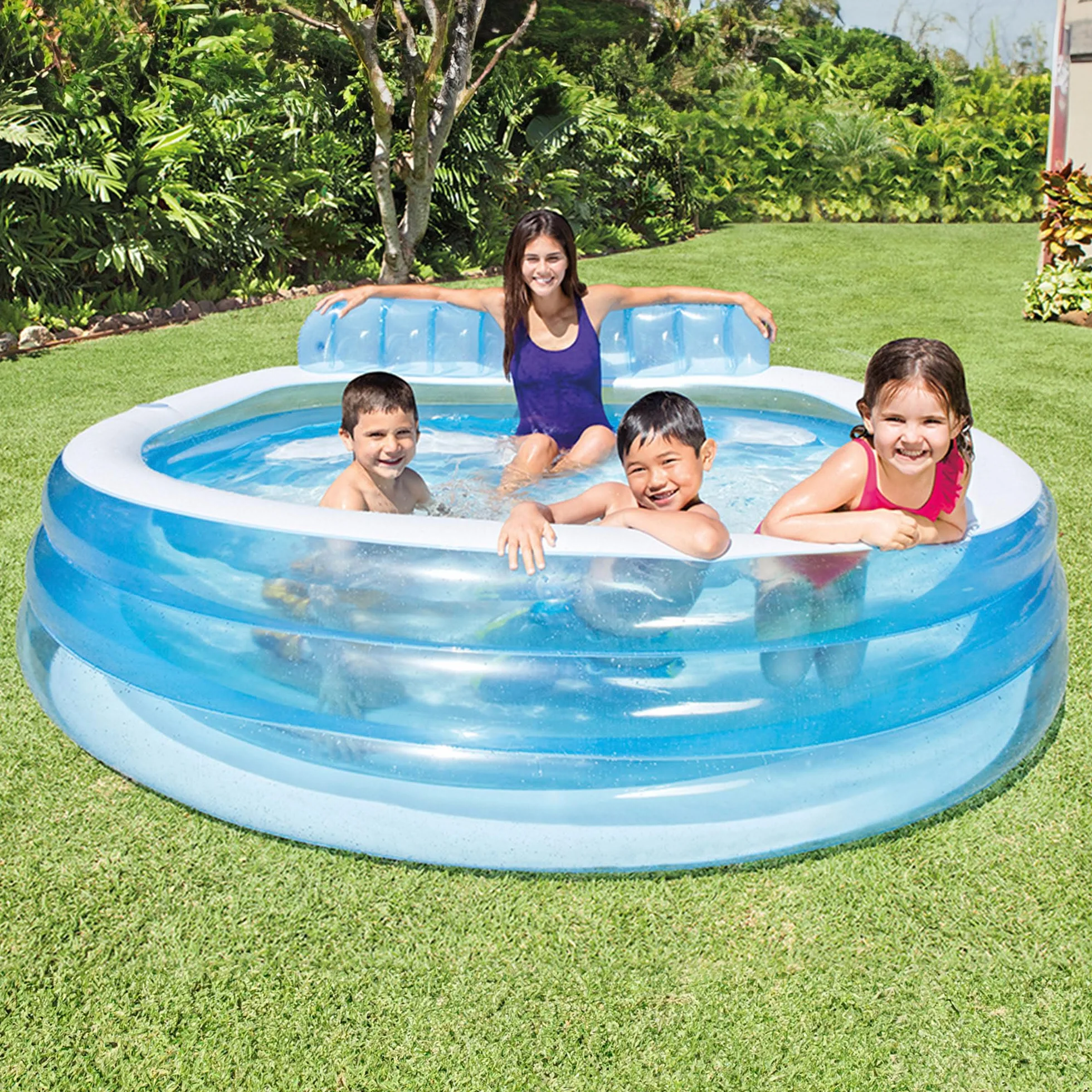 Intex 57190NP Swim Center Family Lounge Pool, 229 x 218 x 76 cm