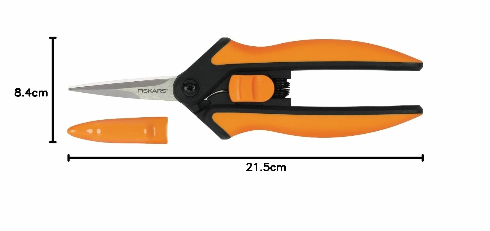 Fiskars Solid Sekator Teleskopowy 21.5 cm Pomarańczowy Czarny