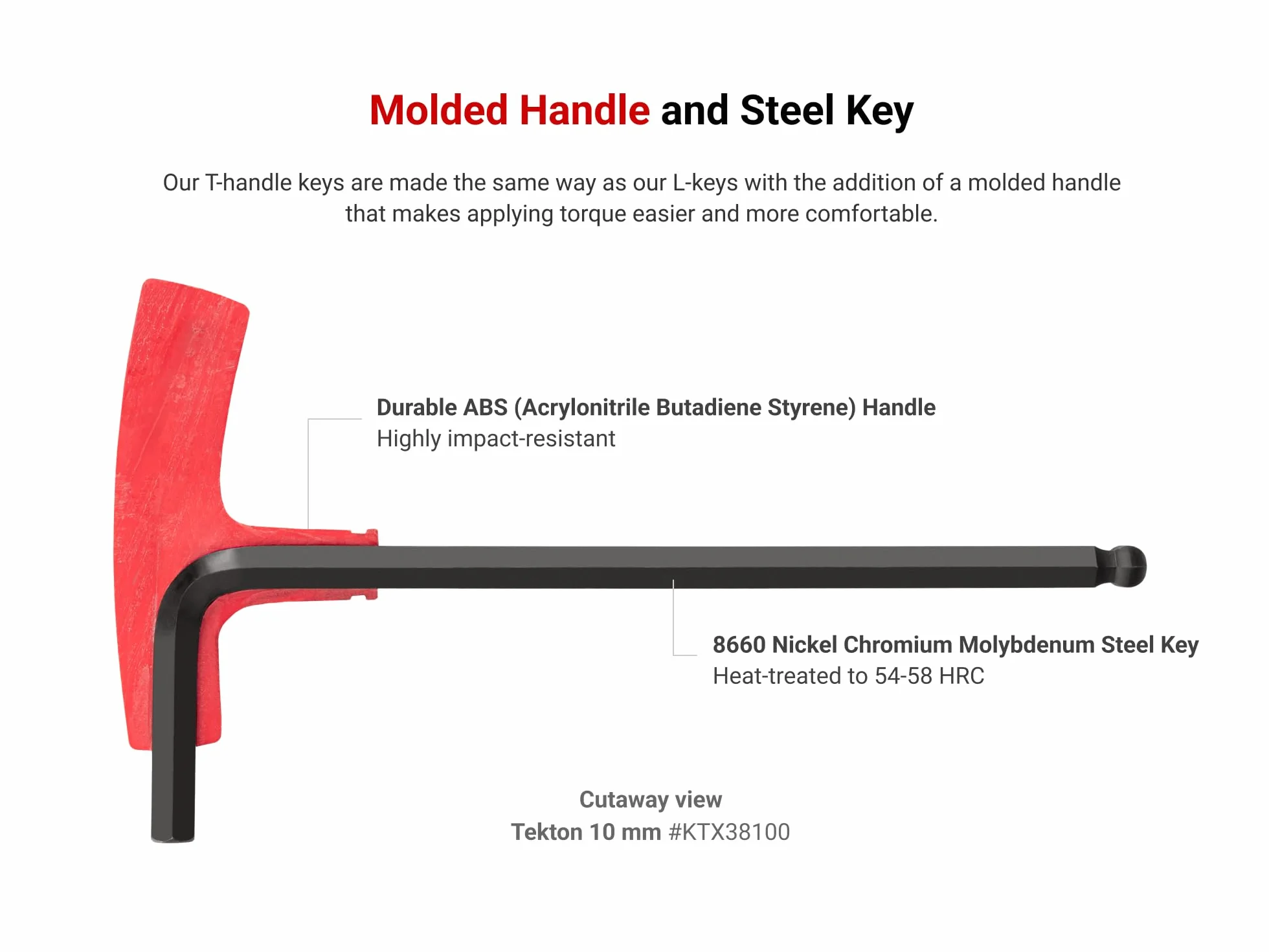 TEKTON Ball End Hex T-Handle Key Set, 21-Piece (5/64-3/8 in., 2-10 mm) | KTX90301