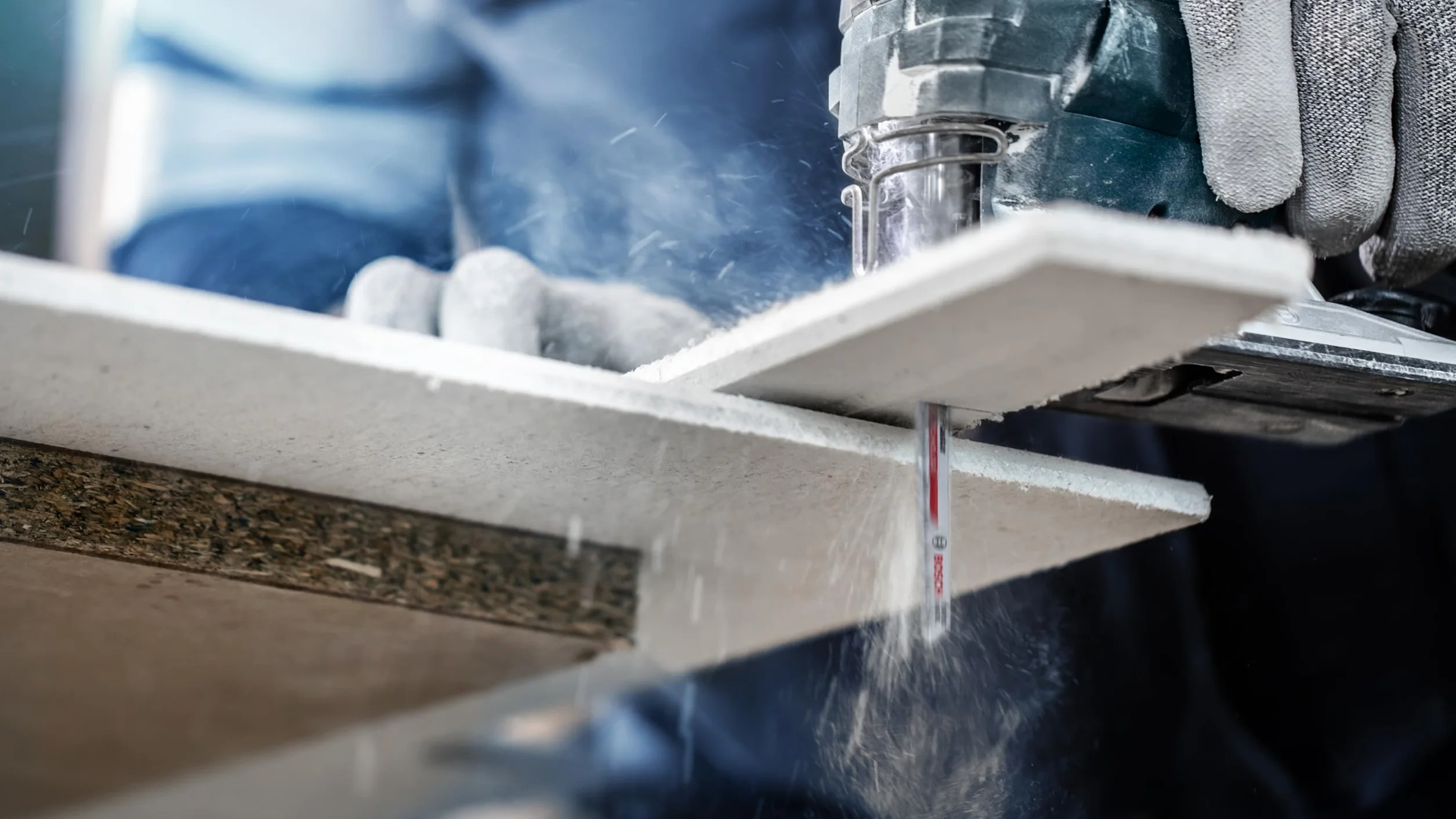 Bosch 3x Brzeszczot do wyrzynarki EXPERT Fiber Plaster T141HM (do Płyty z cementem włóknistym, Płyta gipsowo-kartonowa, Długość 100 mm, Professional Akcesoria Wyrzynarka)