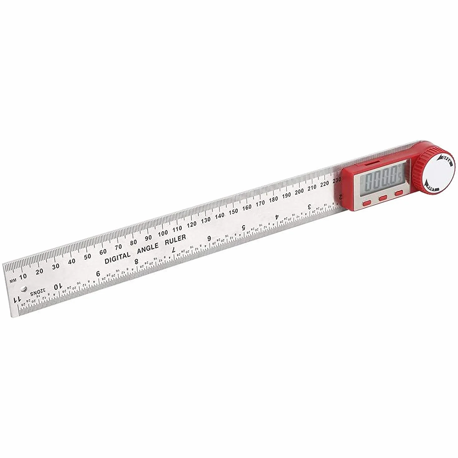 Linijka lokalizacyjna narzędzia pomiarowego, pomiar linijki, Trwałe cyfrowe linijki kątowe automatyczne zasilanie cyfrowego kątomierza do obróbki drewna (0-300 mm)