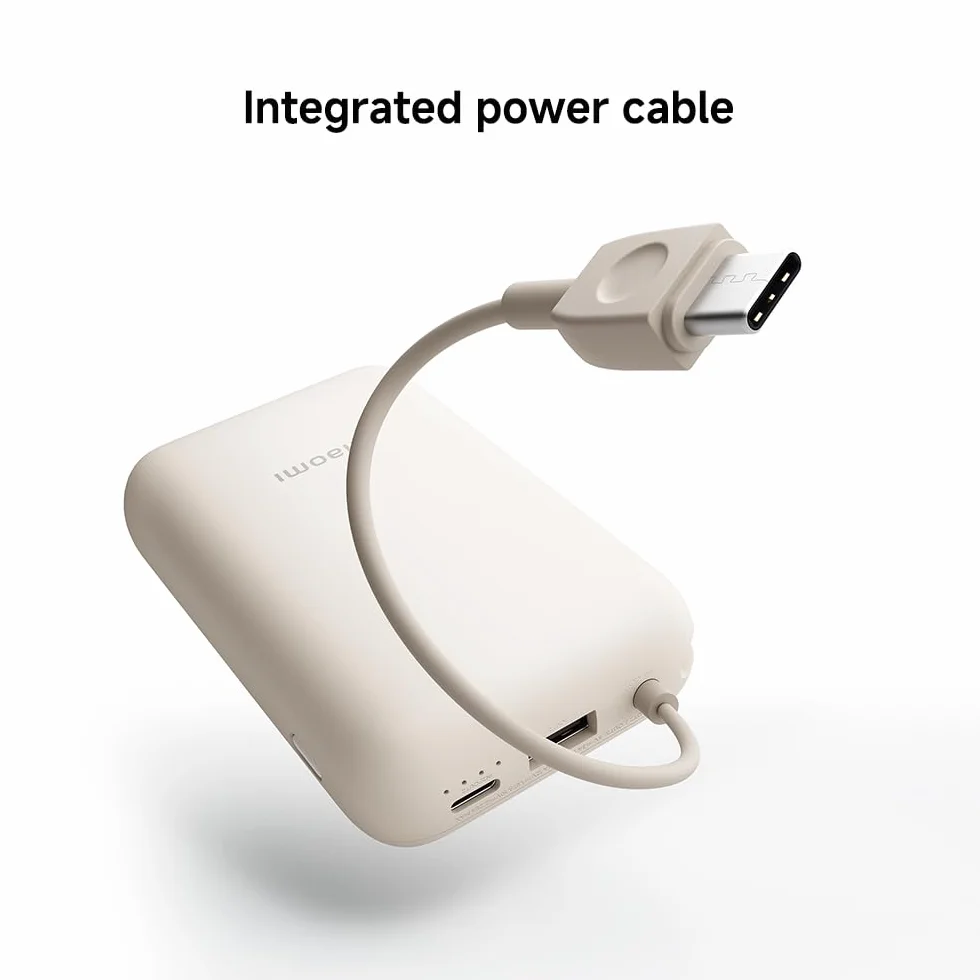 Xiaomi Power Bank 10000mAh (Integrated Cable) Ice Blue GL