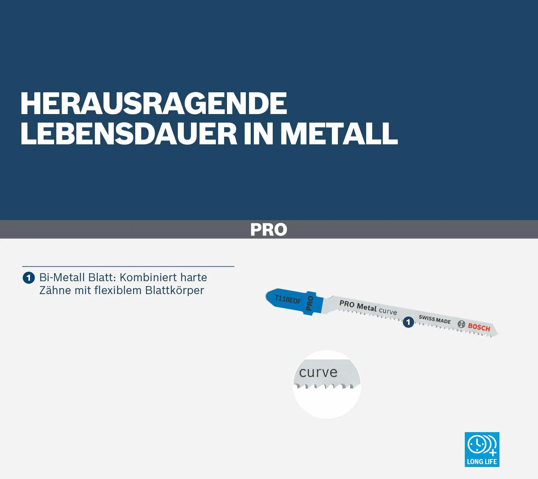 Bosch 5x brzeszczot do wyrzynarki T 118 EOF Flexible for Metal (do Blachy stalowe, długość 83 mm, profesjonalne akcesoria do wyrzynarki)