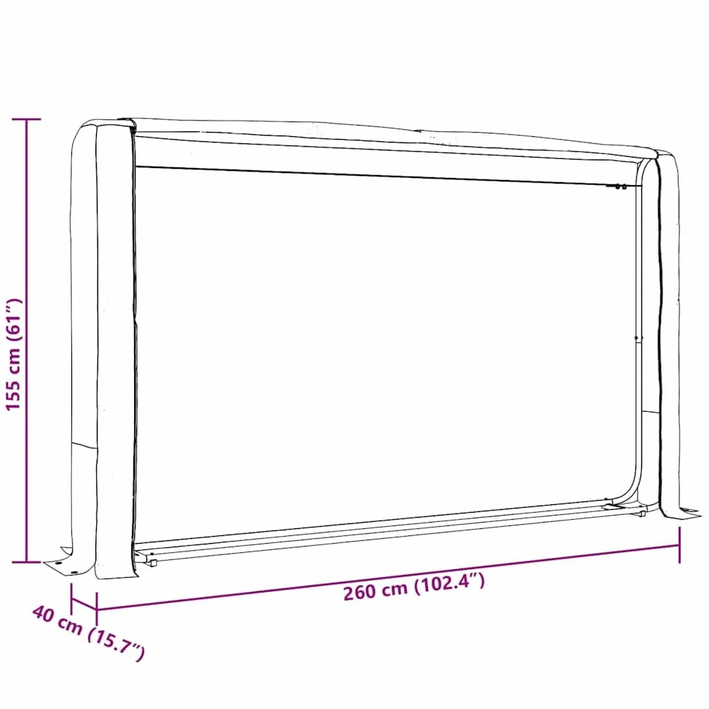 Stojak na drewno opałowe z drutem stalowym 250x25x150 cm stal