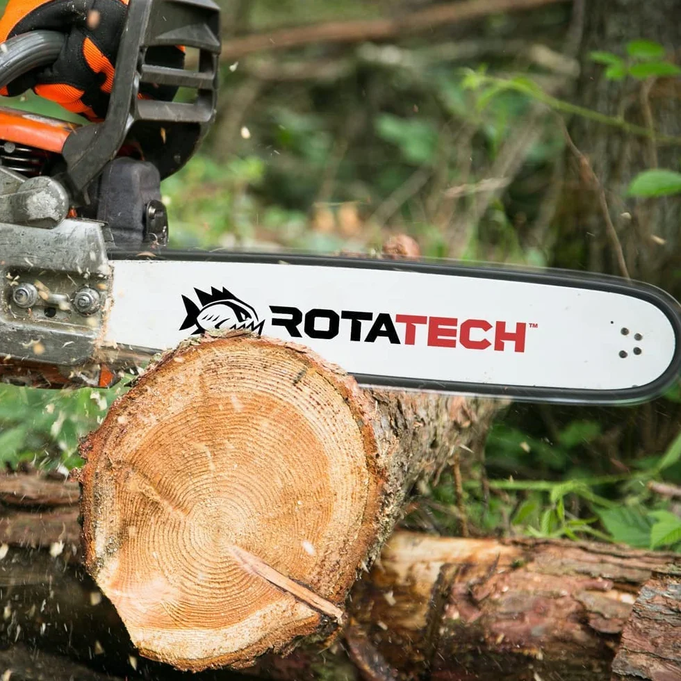 Rotatech Pasek do piły łańcuchowej i olej łańcuchowy, 1 l, ekologiczna torba uzupełniająca