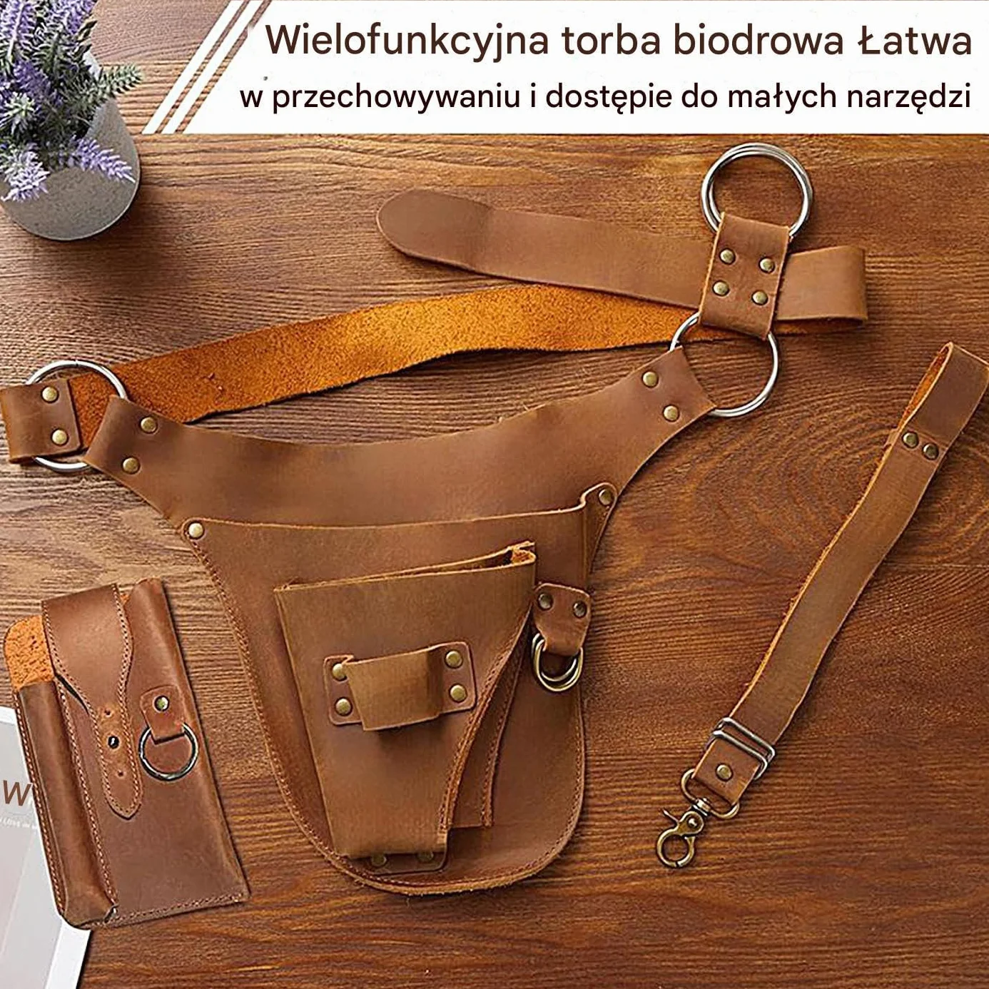 Garden Tool Belt Organizer Multi Pocket Waist Pouch Oxford Fabric Adjustable Strap Hands Free Storage