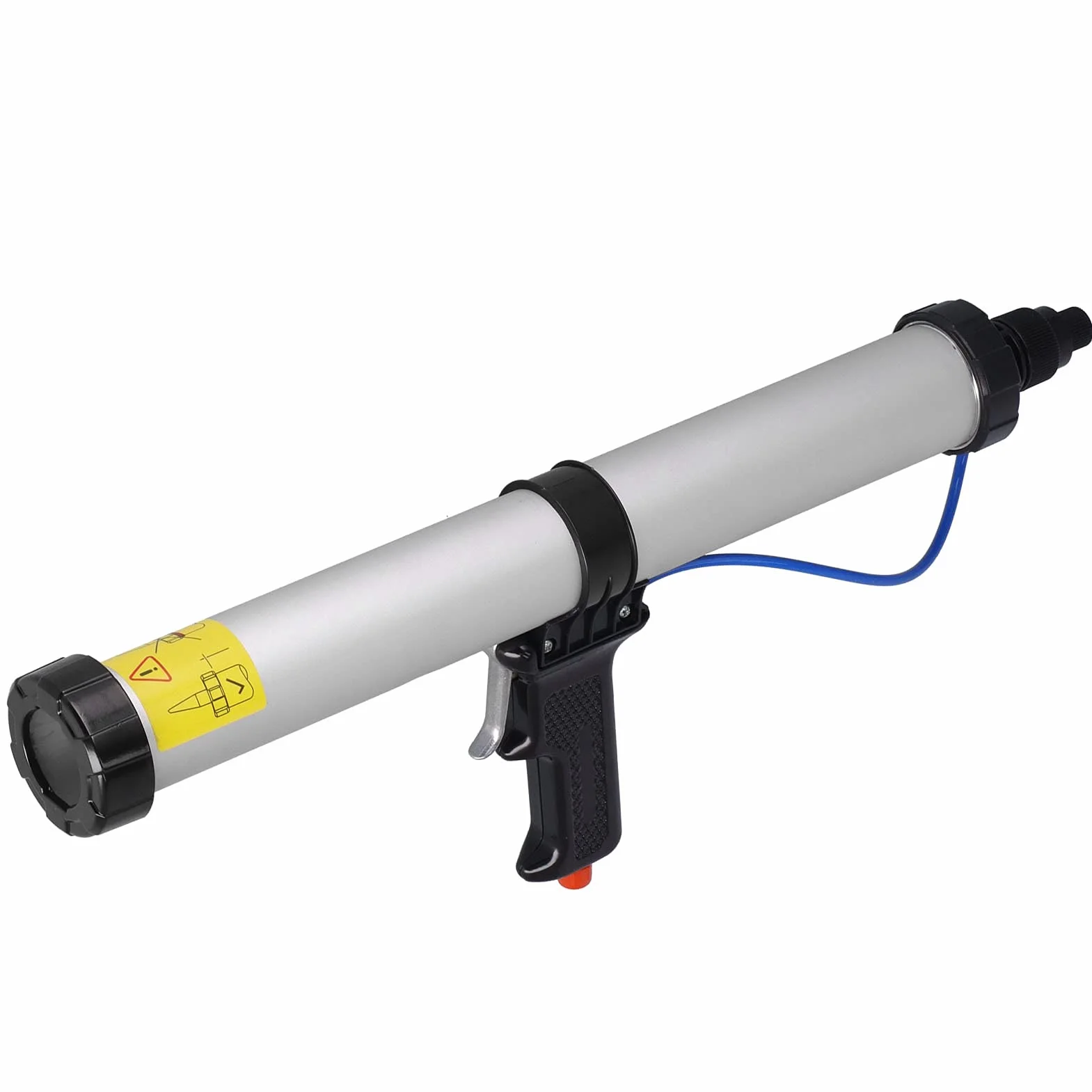 Goshyda Pneumatyczny Pistolet do Uszczelniania Aplikator ze Stopu Aluminium Narzędzia Przemysłowe do Statków Pojemniki 600 Ml, materiał ze Stopu Aluminium, Ergonomicznie Zaprojektowany