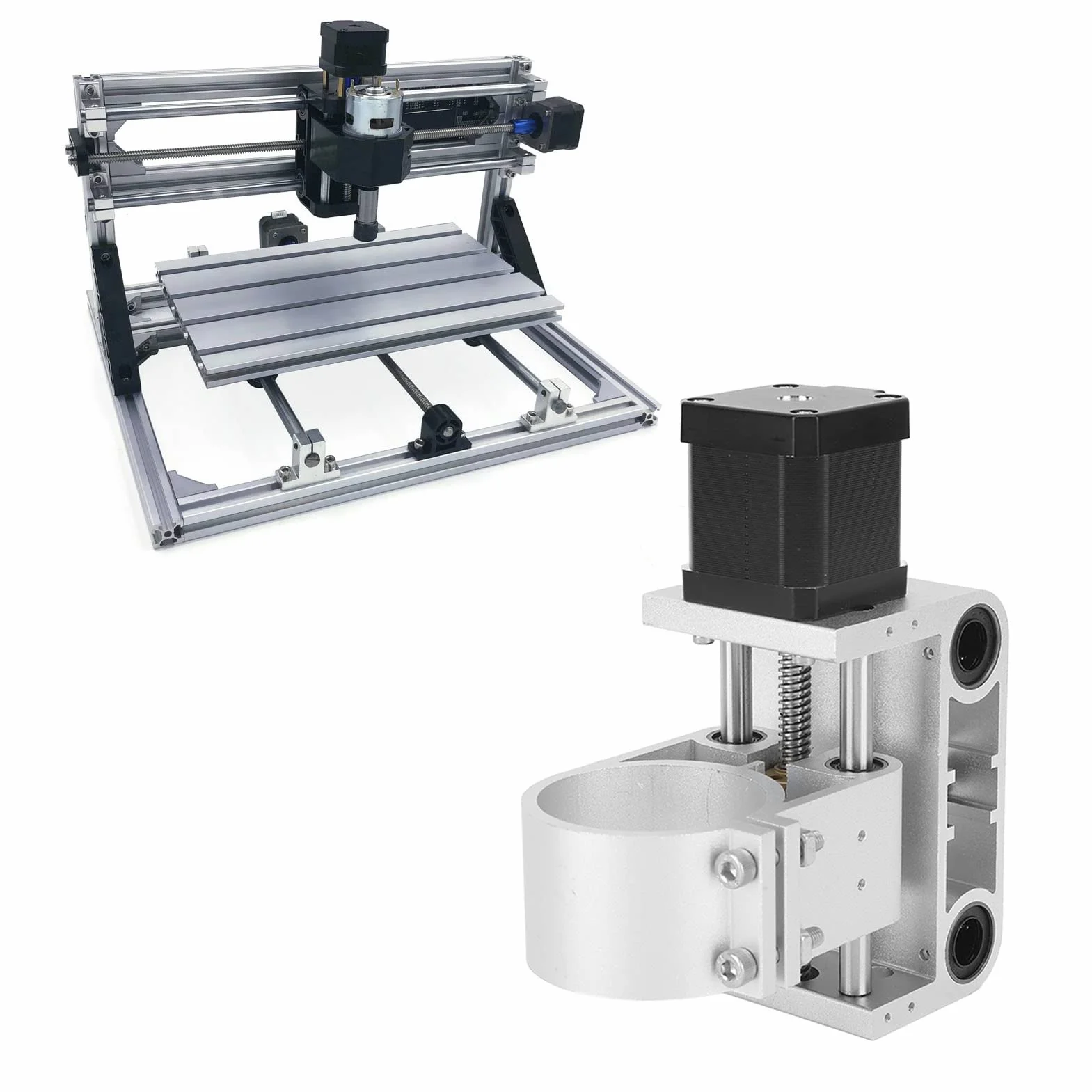 Uchwyt silnika wrzeciona Z, montaż osi ze stopu aluminium 300-500 W 300 500 Uchwyt do elektronarzędzi 52 mm do routera 3018 UM Montaż W 52 mm