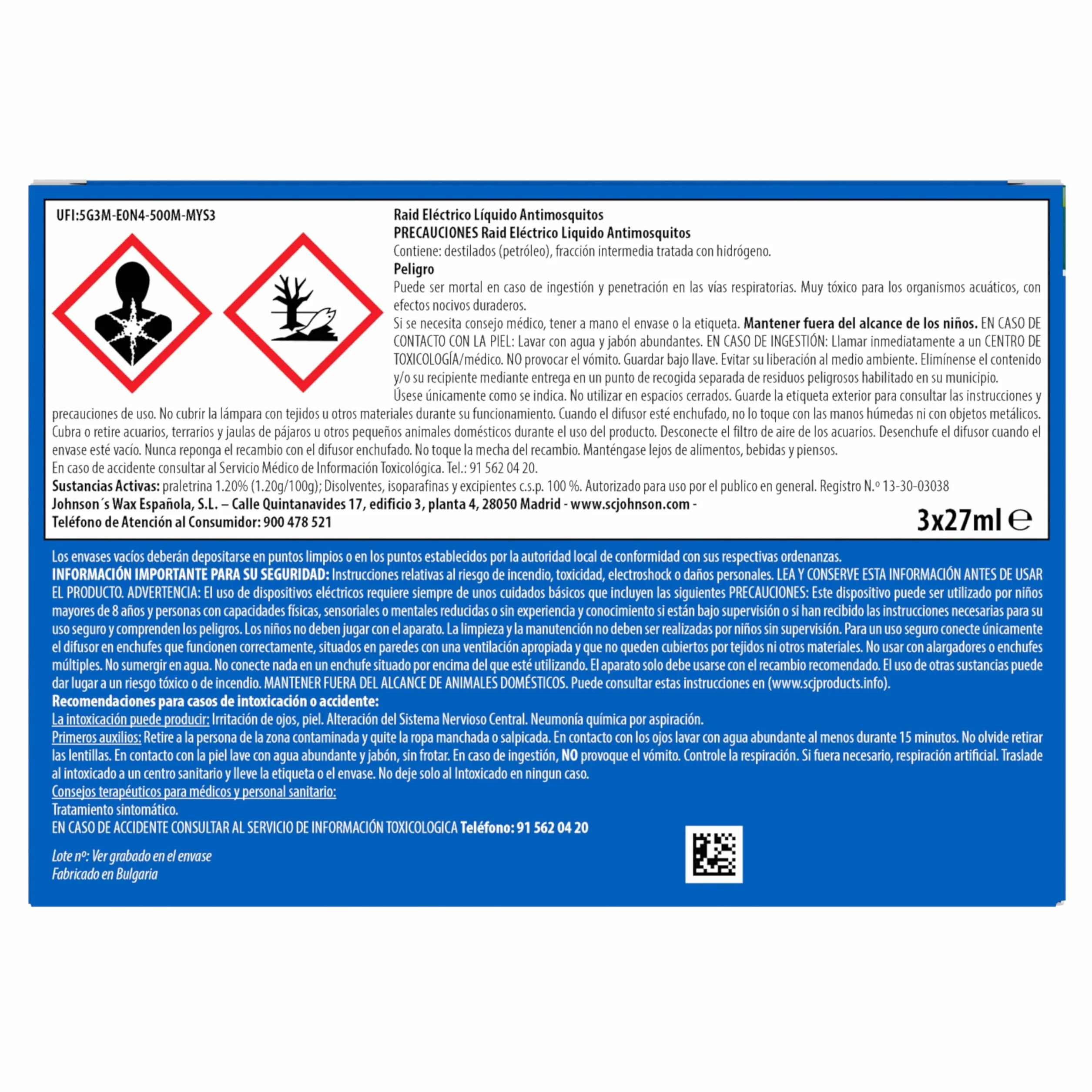 Raid Elektryczny płyn 135 nocy - Common Mosquito & Tiger Sparks - 3 części zamienne