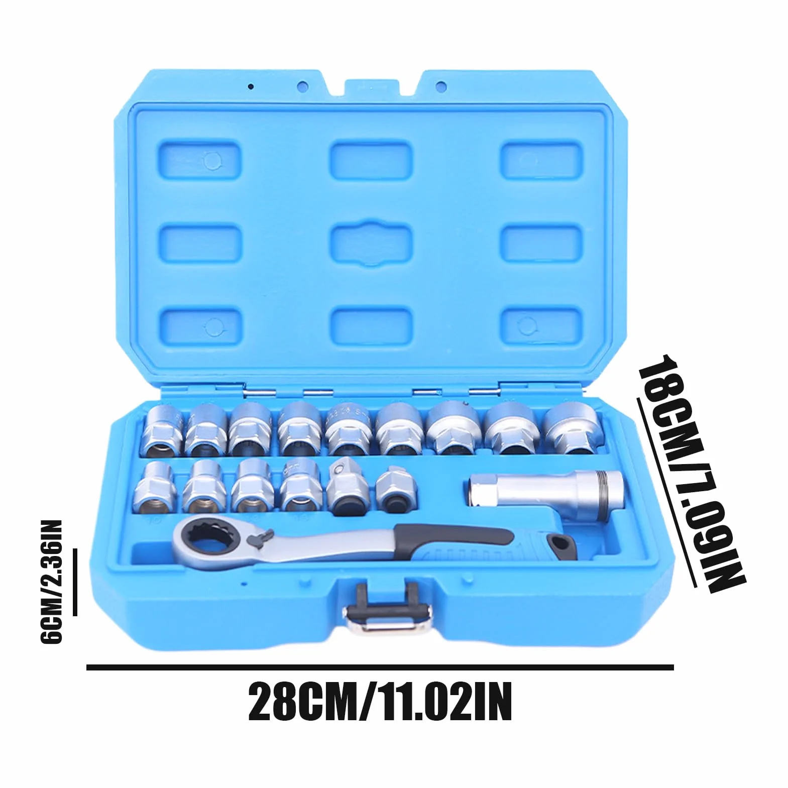 Mini klucz grzechotkowy, niskoprofilowy wkrętak do bitów, zestaw narzędzi do naprawy sześciokątnej 1/10.2 cm, precyzyjny 72-zębowy mechanizm obrotowy, kieszonkowy klucz offsetowy, trwałe