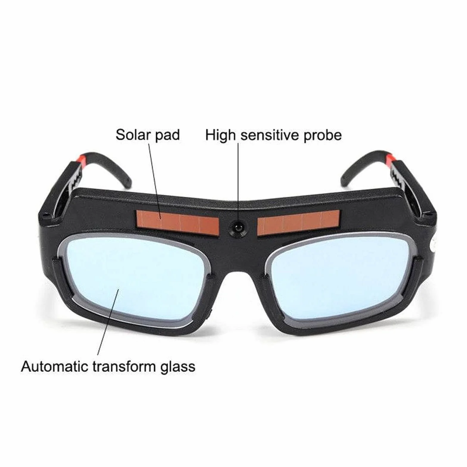 Automatyczne Przyciemnianie Gogle Spawalnicze Gogle Spawalnicze Zasilane energią słoneczną Ochronne Ochronne Okulary Spawalnicze Maska ​​kask do Spawania