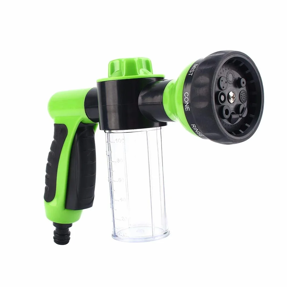 Schaumpistole Schaumkanone Auto Schaumwasserpistole 8 Bewässerungsmuster Waschpistole