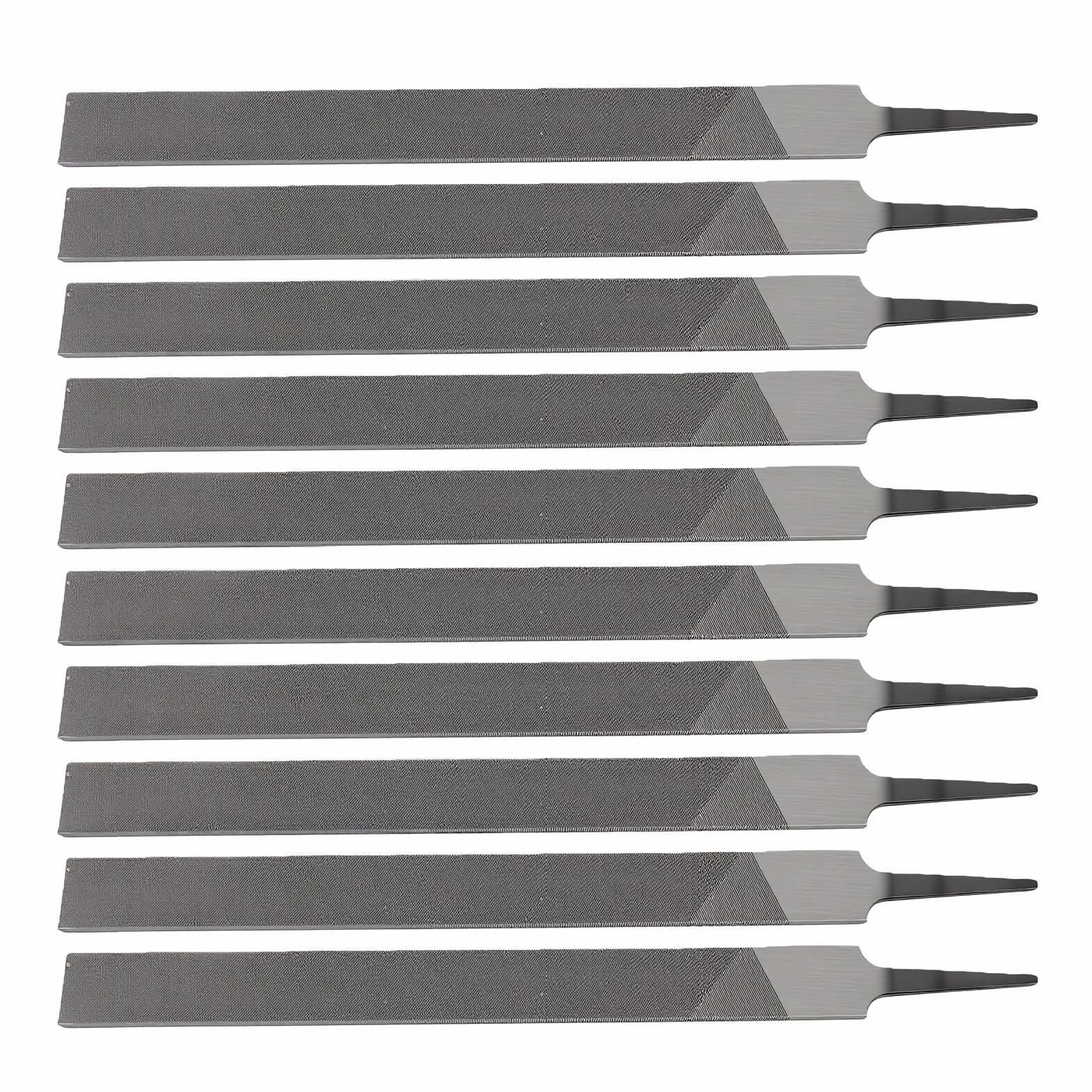 Wysokowęglowa Stalowa Pilnik Płaski, długość 250 Mm, do Ręcznego Użytku (Cienki 10PCS)
