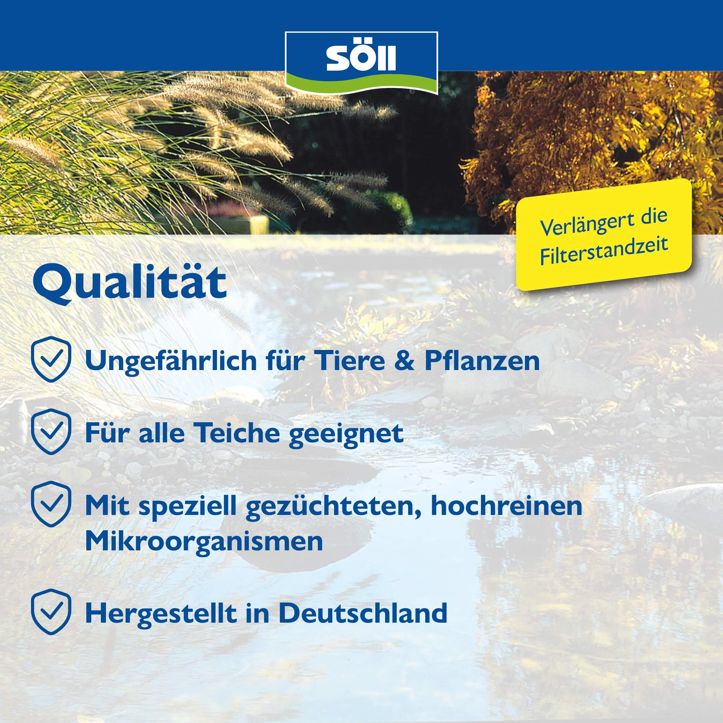 Söll 81439 bakterie do stawów 250 g naturalne bakterie filtrujące