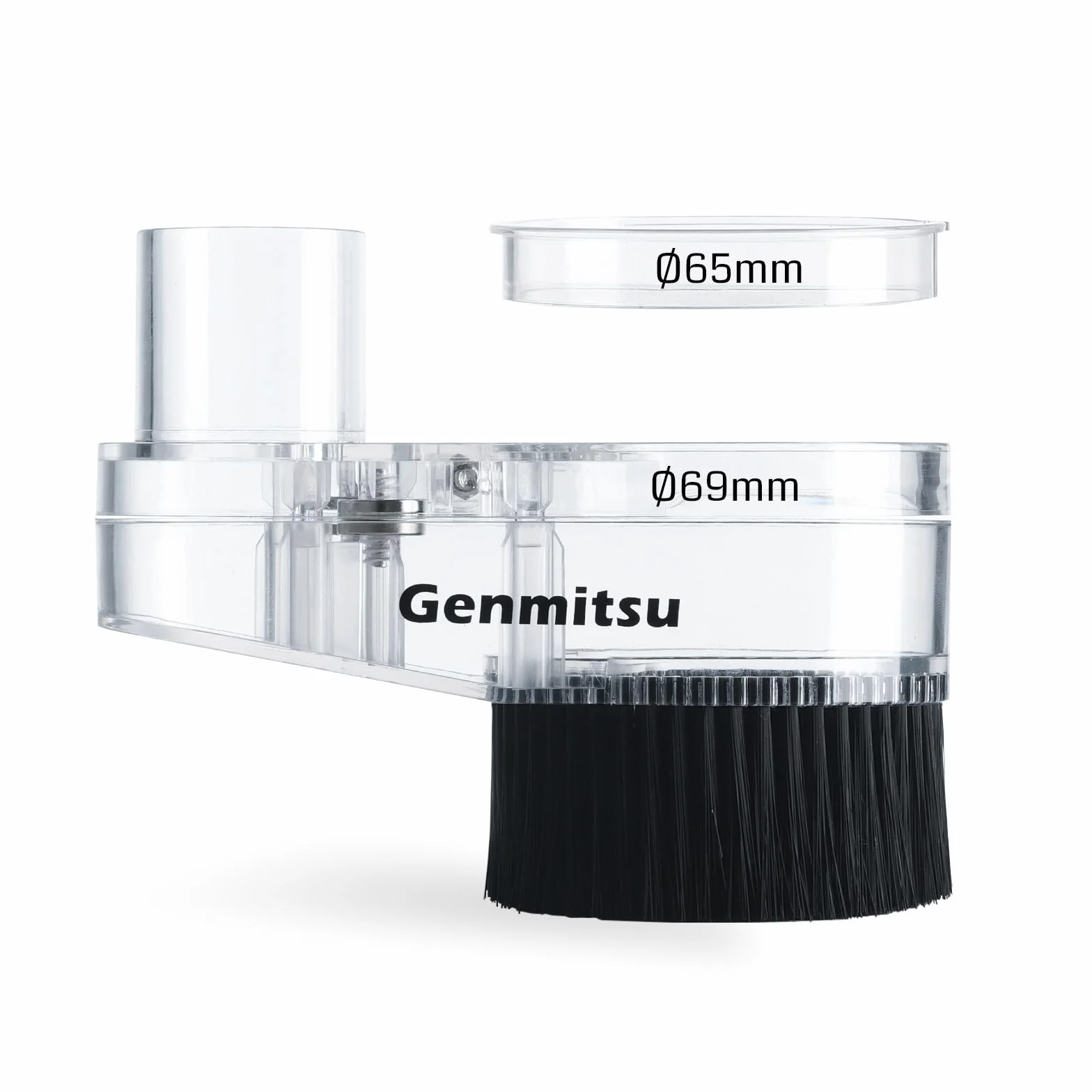 Genmitsu Osłona przeciwpyłowa CNC do wrzeciona 65/69mm, adapter węża średnica zewnętrzna 38 mm, przezroczyste
