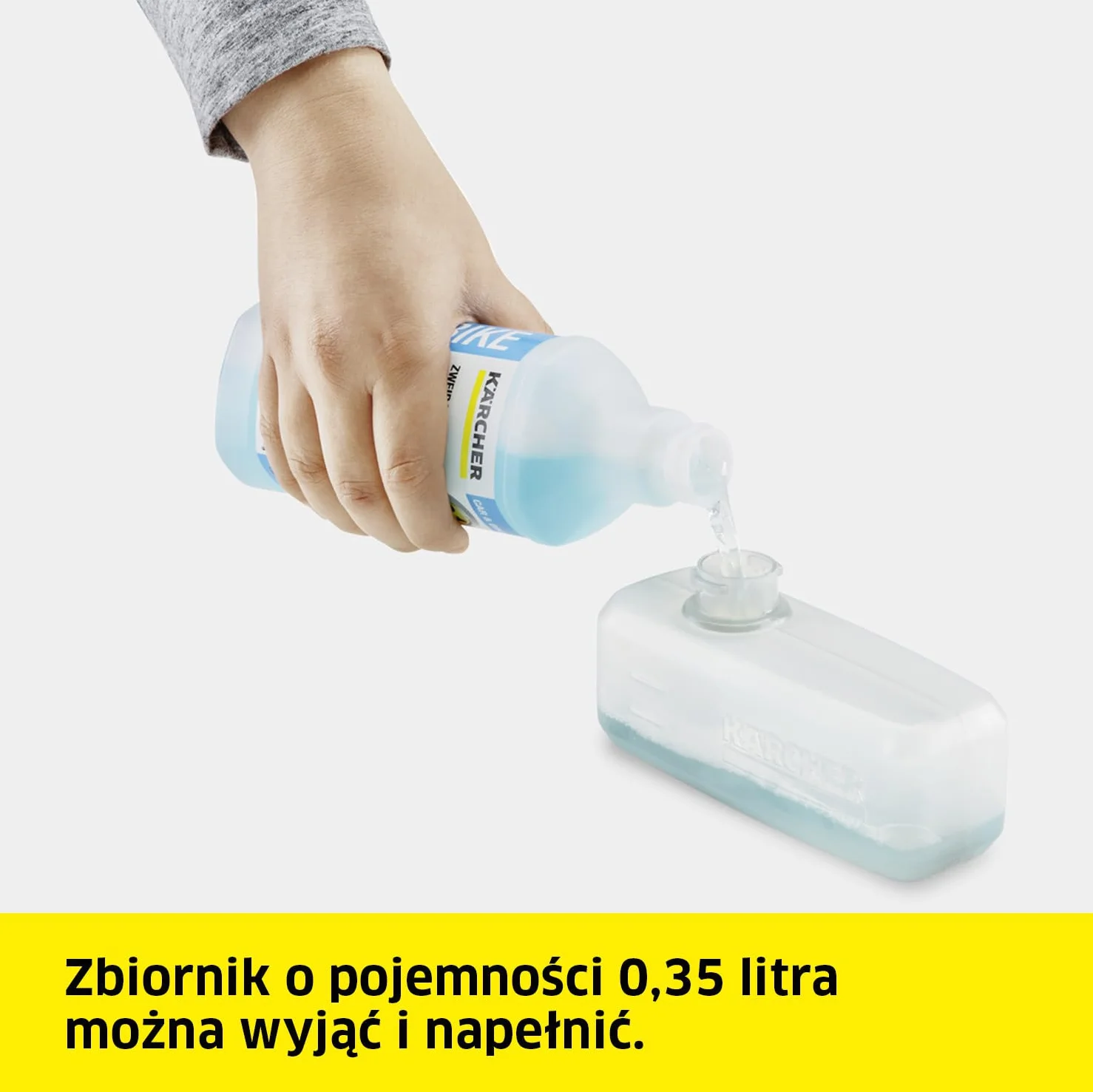 Kärcher dysza pianowa, do dozowania środków czyszczących, zbiornik: 0,35 l, regulowany kąt spryskiwania, oryginalny dodatek do myjek terenowych Kärcher OC 3, OC 3 Plus i OC 3 Foldable