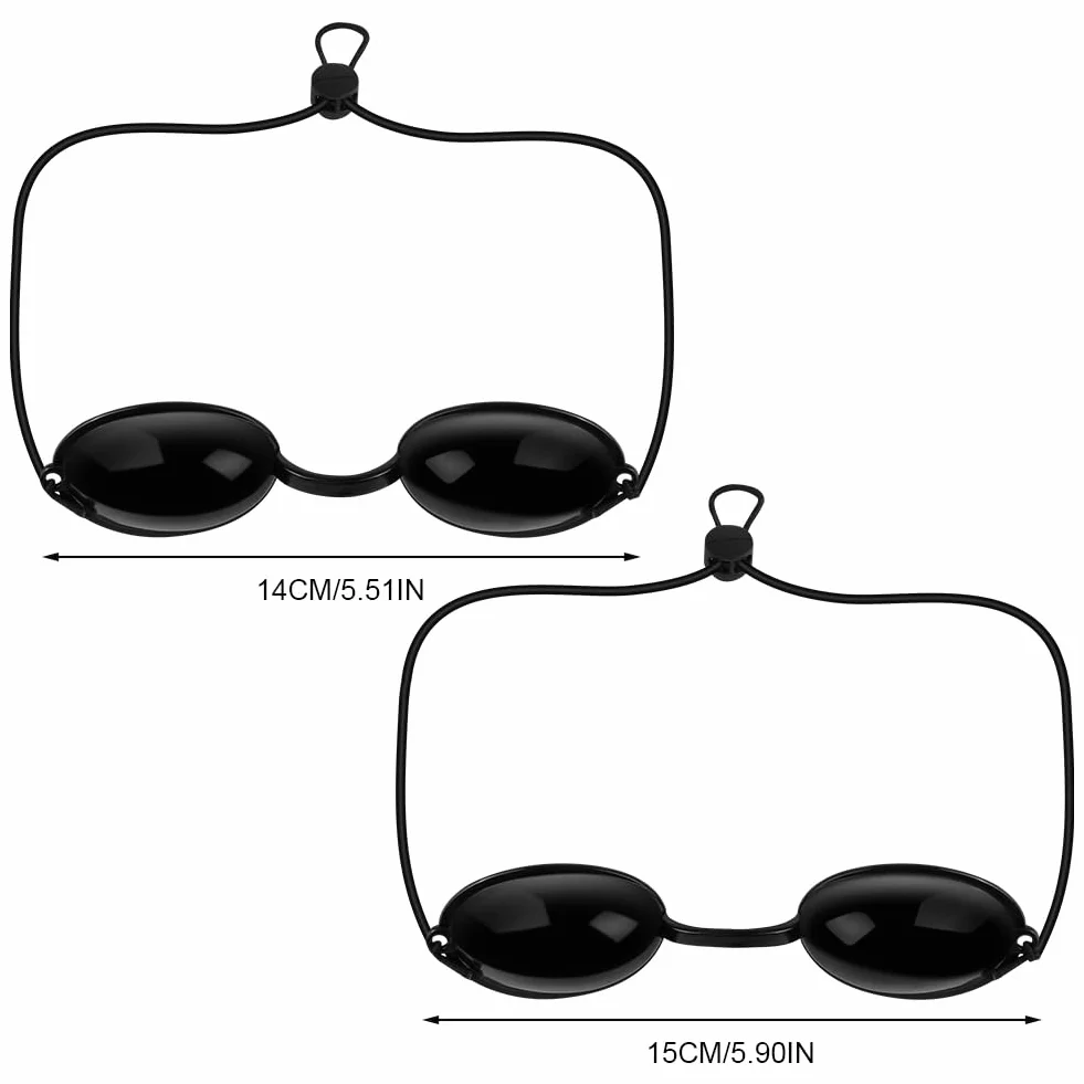 LOPHE Okulary ochronne UV do solarium, okulary do solarium z gumką, ochrona przed promieniowaniem UV Eye Protection do solarium Beauty Instrument kosmetyczny